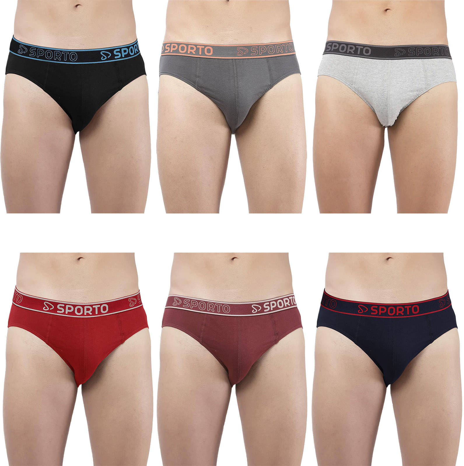 Amul comfy Pack of 6 Cotton Briefs For Men's ( Multicolor ) Amul comfy Pack of 6 Cotton Briefs For Men's ( Multicolor )