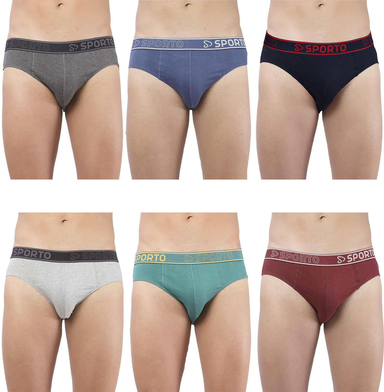 Amul comfy Pack of 6 Cotton Briefs For Men's ( Multicolor )     			Amul comfy Pack of 6 Cotton Briefs For Men's ( Multicolor )
