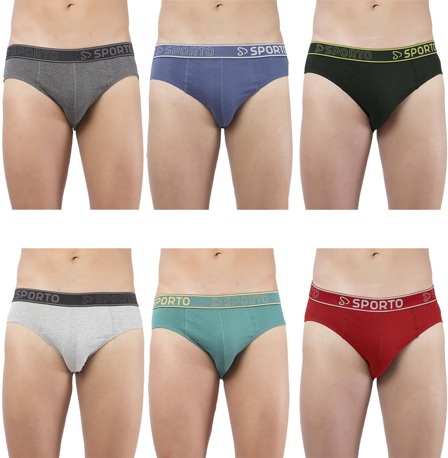Amul comfy Pack of 6 Cotton Briefs For Men's ( Multicolor )     			Amul comfy Pack of 6 Cotton Briefs For Men's ( Multicolor )