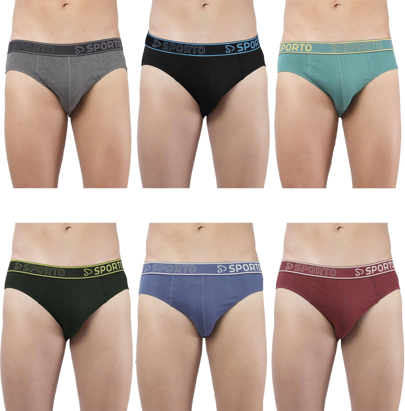 Amul comfy Pack of 6 Cotton Briefs For Men's ( Multicolor ) Amul comfy Pack of 6 Cotton Briefs For Men's ( Multicolor )