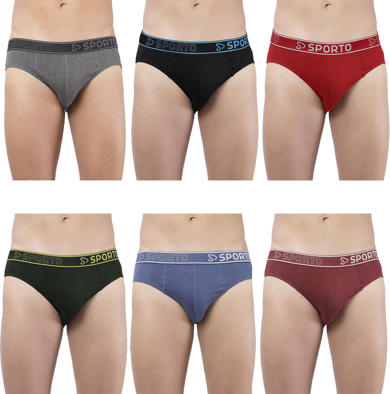 Amul comfy Pack of 6 Cotton Briefs For Men's ( Multicolor )     			Amul comfy Pack of 6 Cotton Briefs For Men's ( Multicolor )