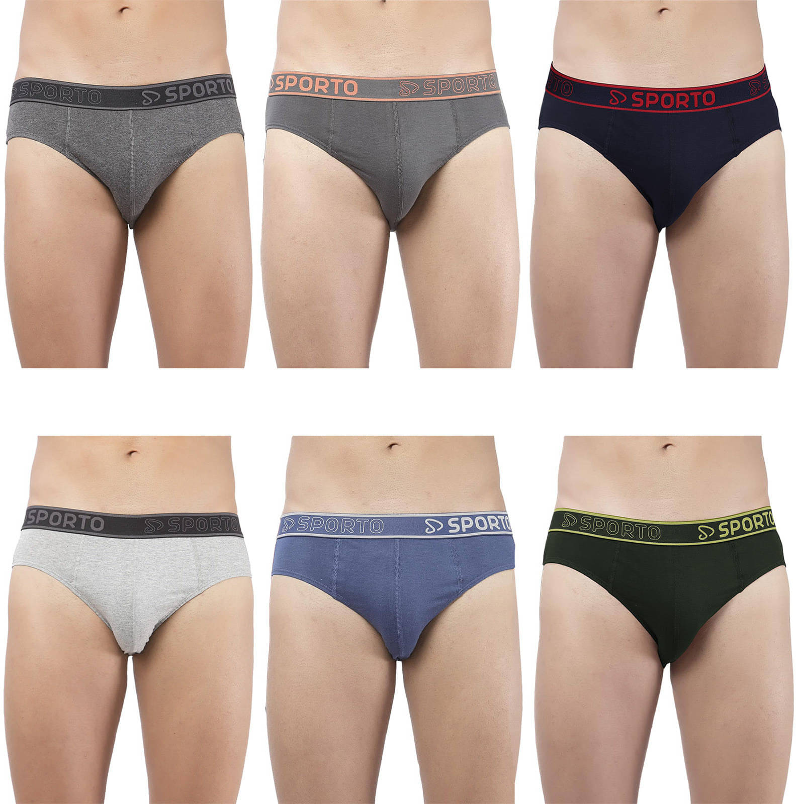 Amul comfy Pack of 6 Cotton Briefs For Men's ( Multicolor ) Amul comfy Pack of 6 Cotton Briefs For Men's ( Multicolor )