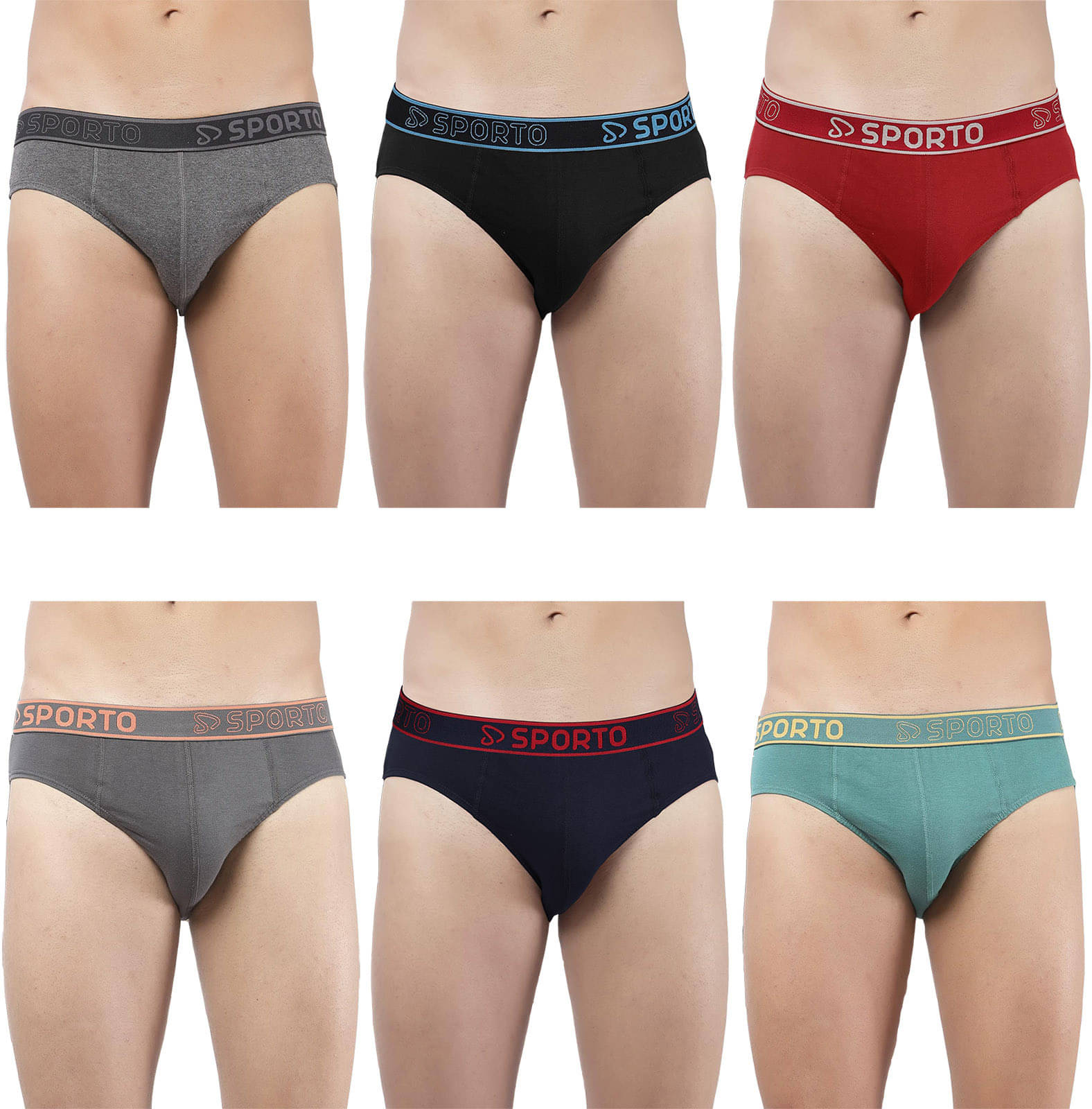 Amul comfy Pack of 6 Cotton Briefs For Men's ( Multicolor ) Amul comfy Pack of 6 Cotton Briefs For Men's ( Multicolor )