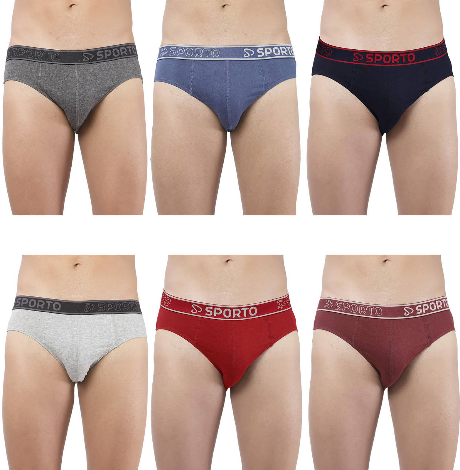 Amul comfy Pack of 6 Cotton Briefs For Men's ( Multicolor ) Amul comfy Pack of 6 Cotton Briefs For Men's ( Multicolor )