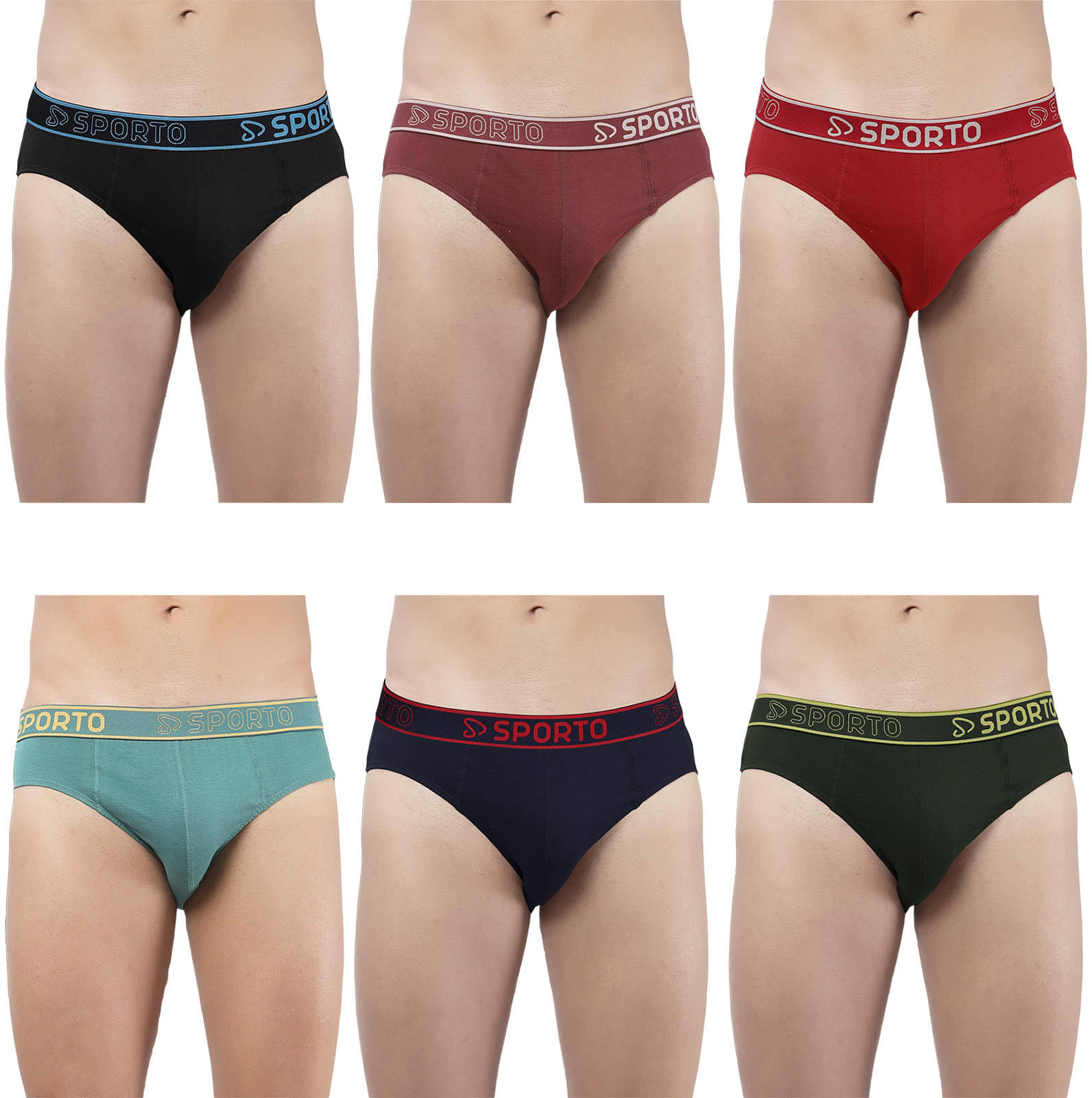 Amul comfy Pack of 6 Cotton Briefs For Men's ( Multicolor ) Amul comfy Pack of 6 Cotton Briefs For Men's ( Multicolor )