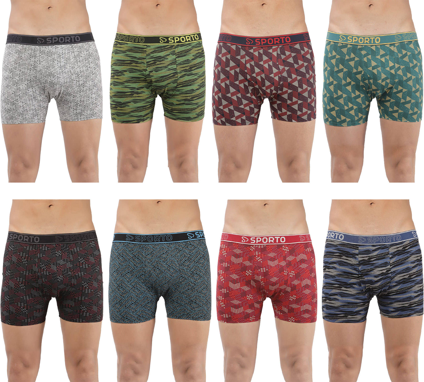Amul comfy Pack of 8 Cotton Trunks For Men's ( Multicolor ) Amul comfy Pack of 8 Cotton Trunks For Men's ( Multicolor )