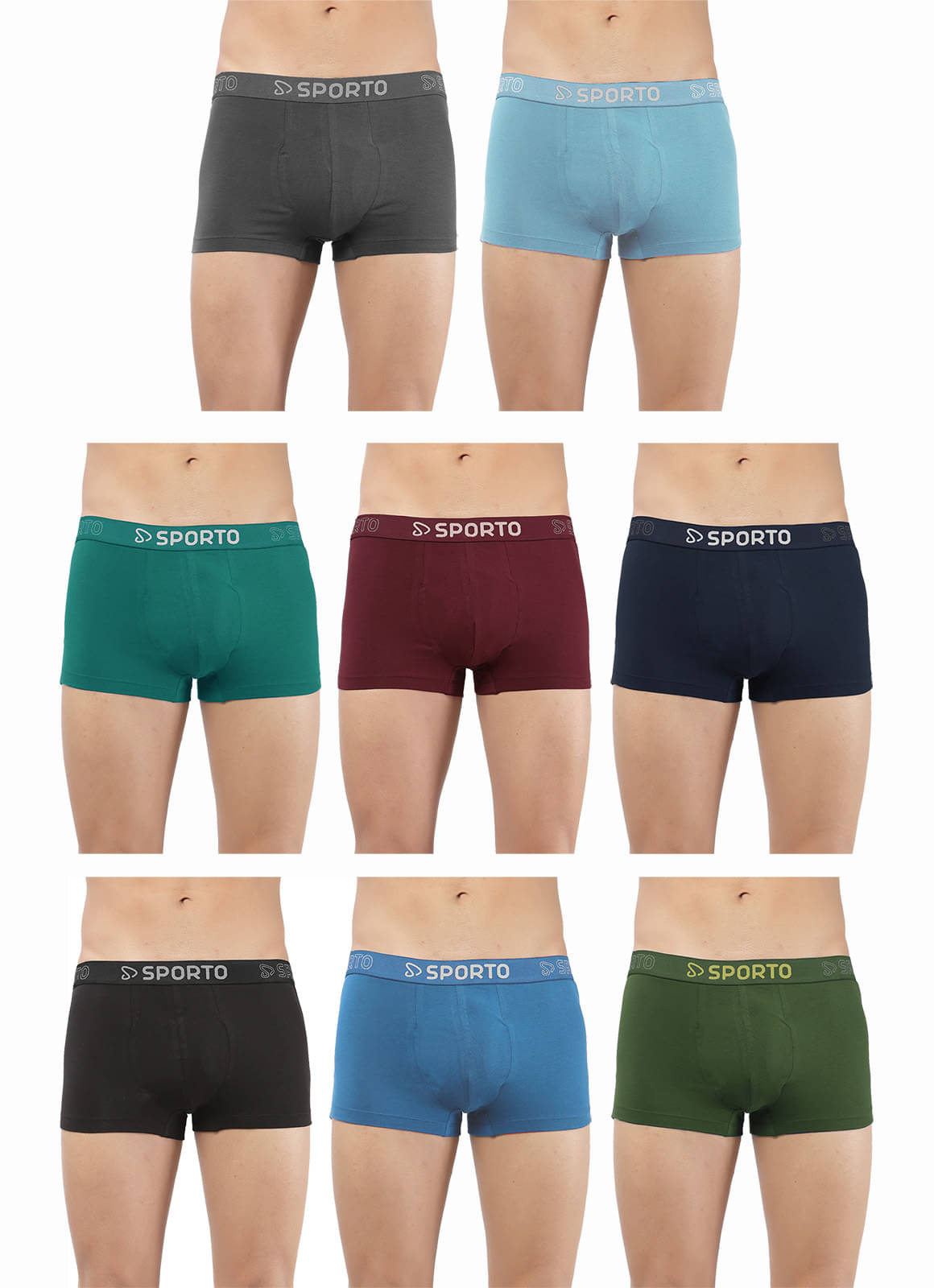 Amul comfy Pack of 8 Cotton Trunks For Men's ( Multicolor ) Amul comfy Pack of 8 Cotton Trunks For Men's ( Multicolor )