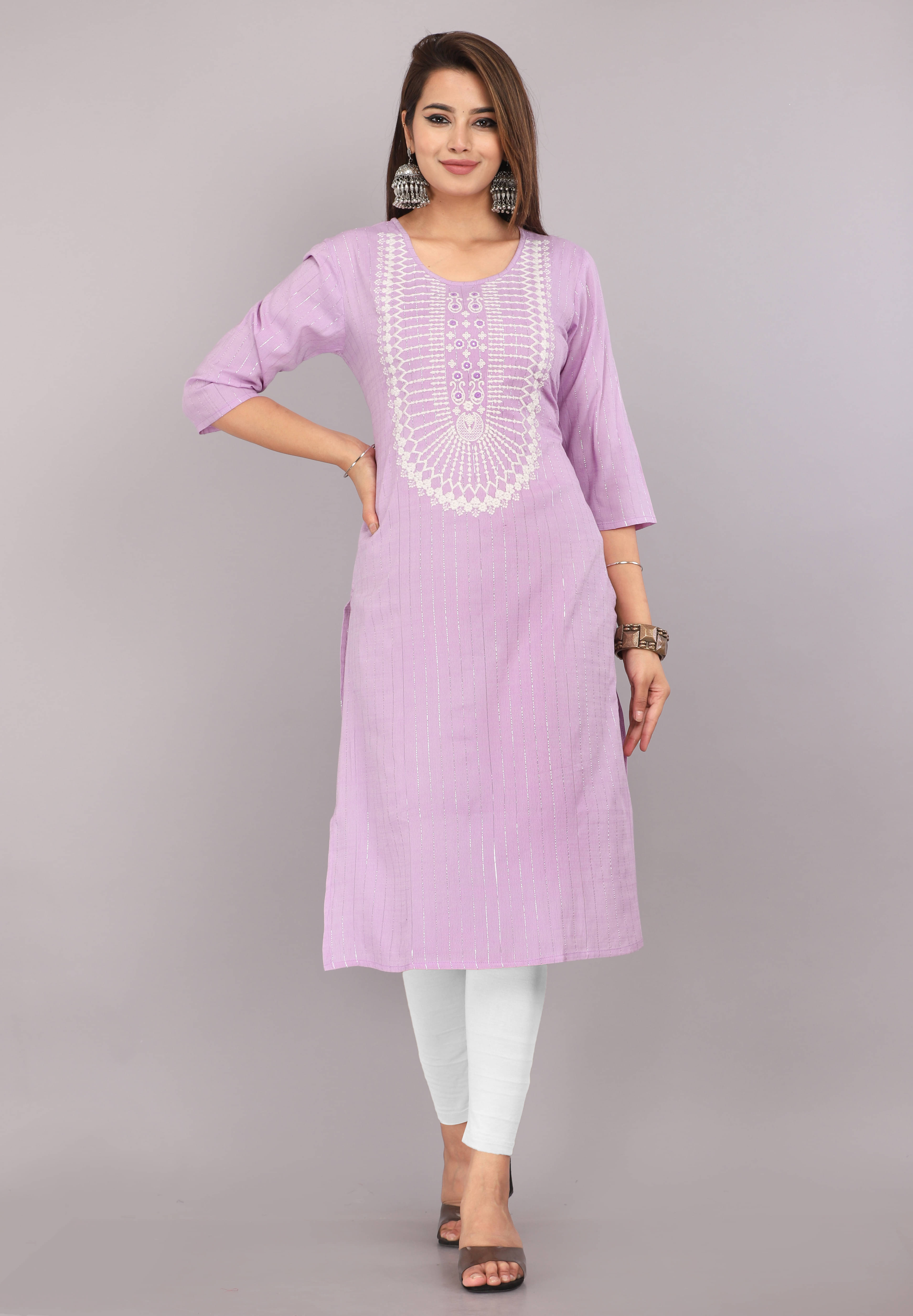 Mehsoos Fashion Women Cotton Silk Solid Straight Kurti ( Purple ) Mehsoos Fashion Women Cotton Silk Solid Straight Kurti ( Purple )