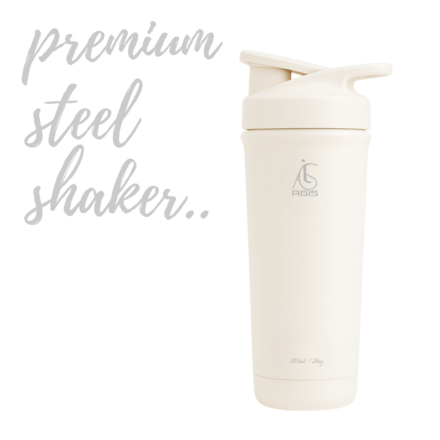 AGIS Stainless Steel White 750 mL Shaker ( Pack of 1 ) AGIS Stainless Steel White 750 mL Shaker ( Pack of 1 )