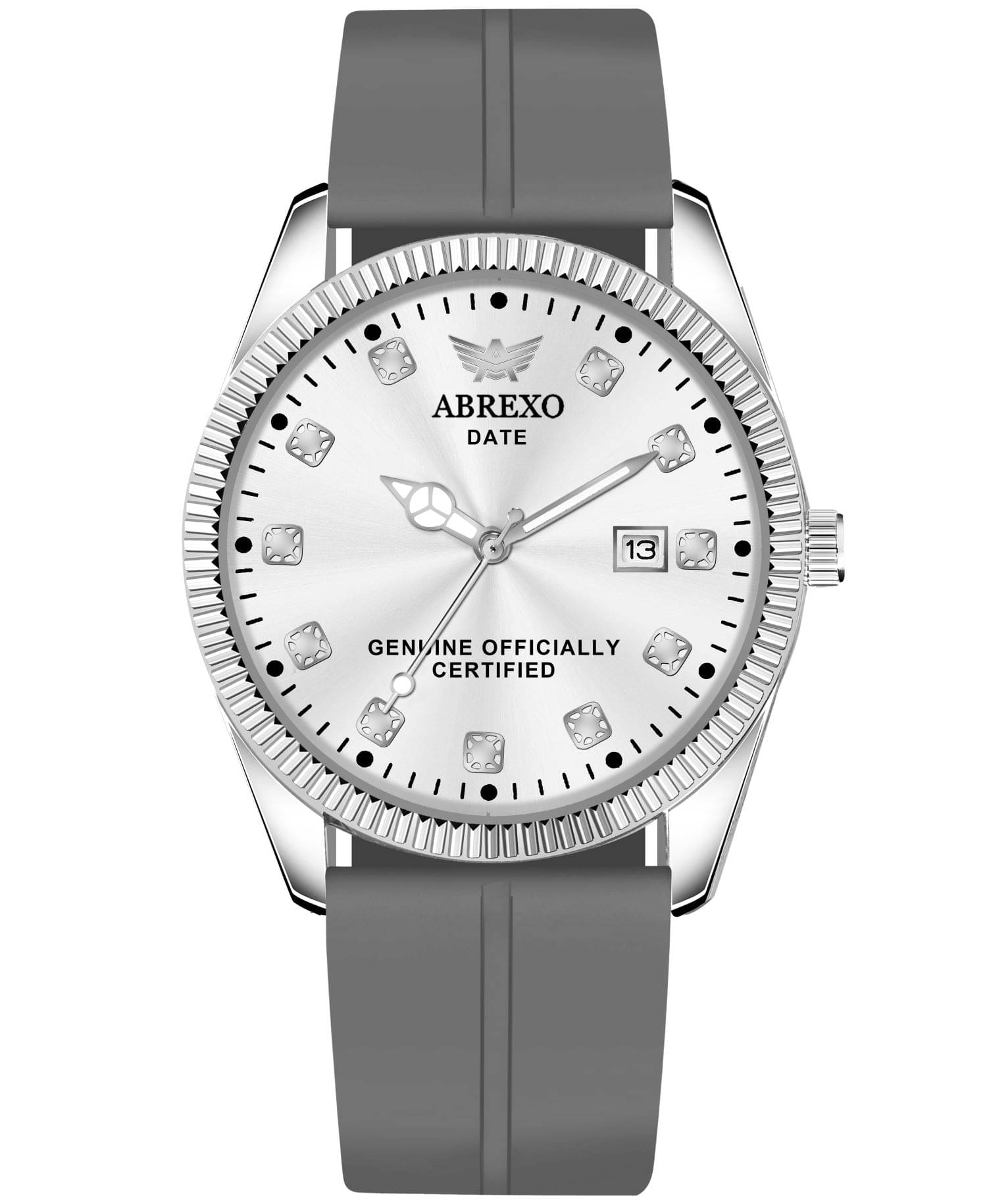     			Abrexo Dark Grey Silicon Analog Men's Watch