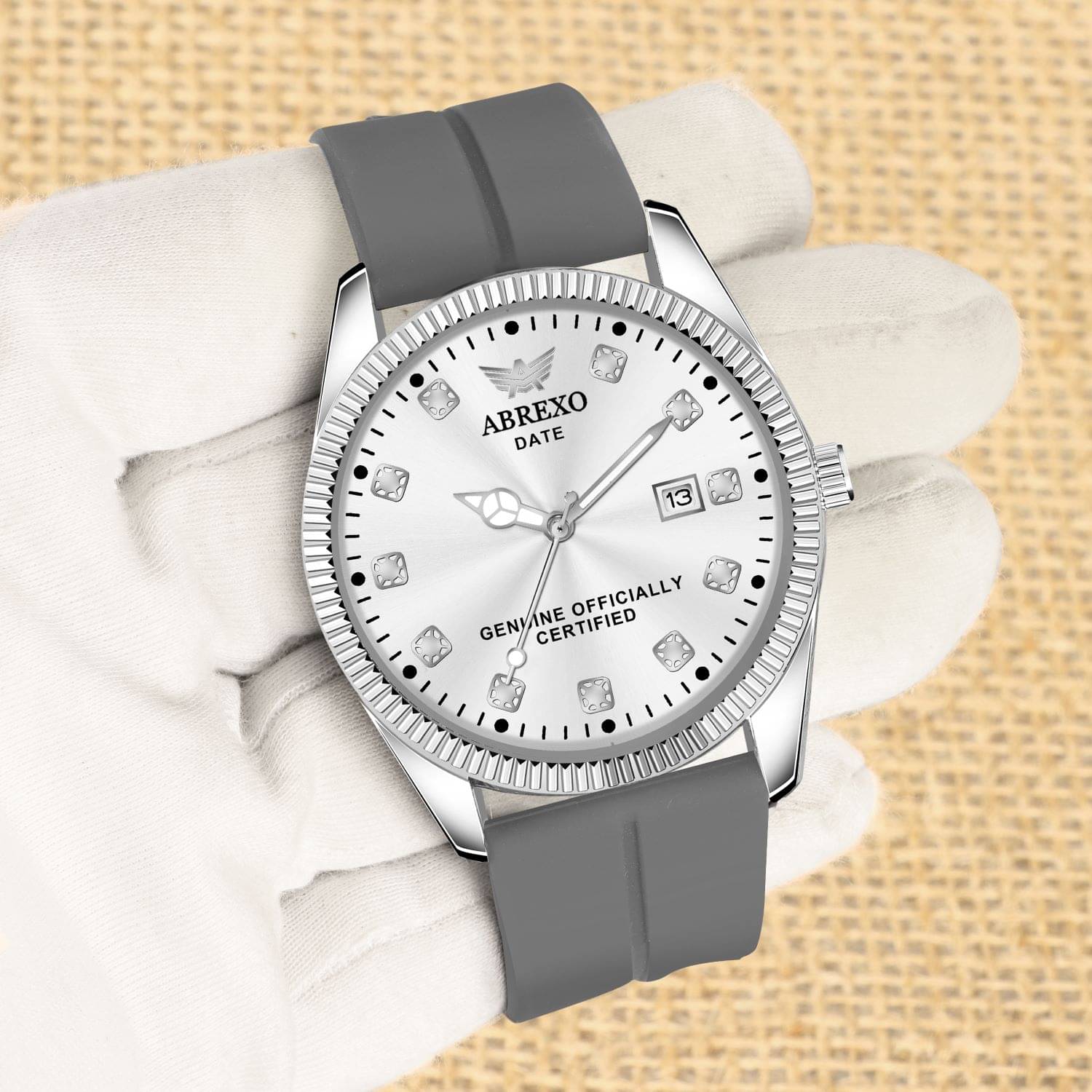     			Abrexo Dark Grey Silicon Analog Men's Watch