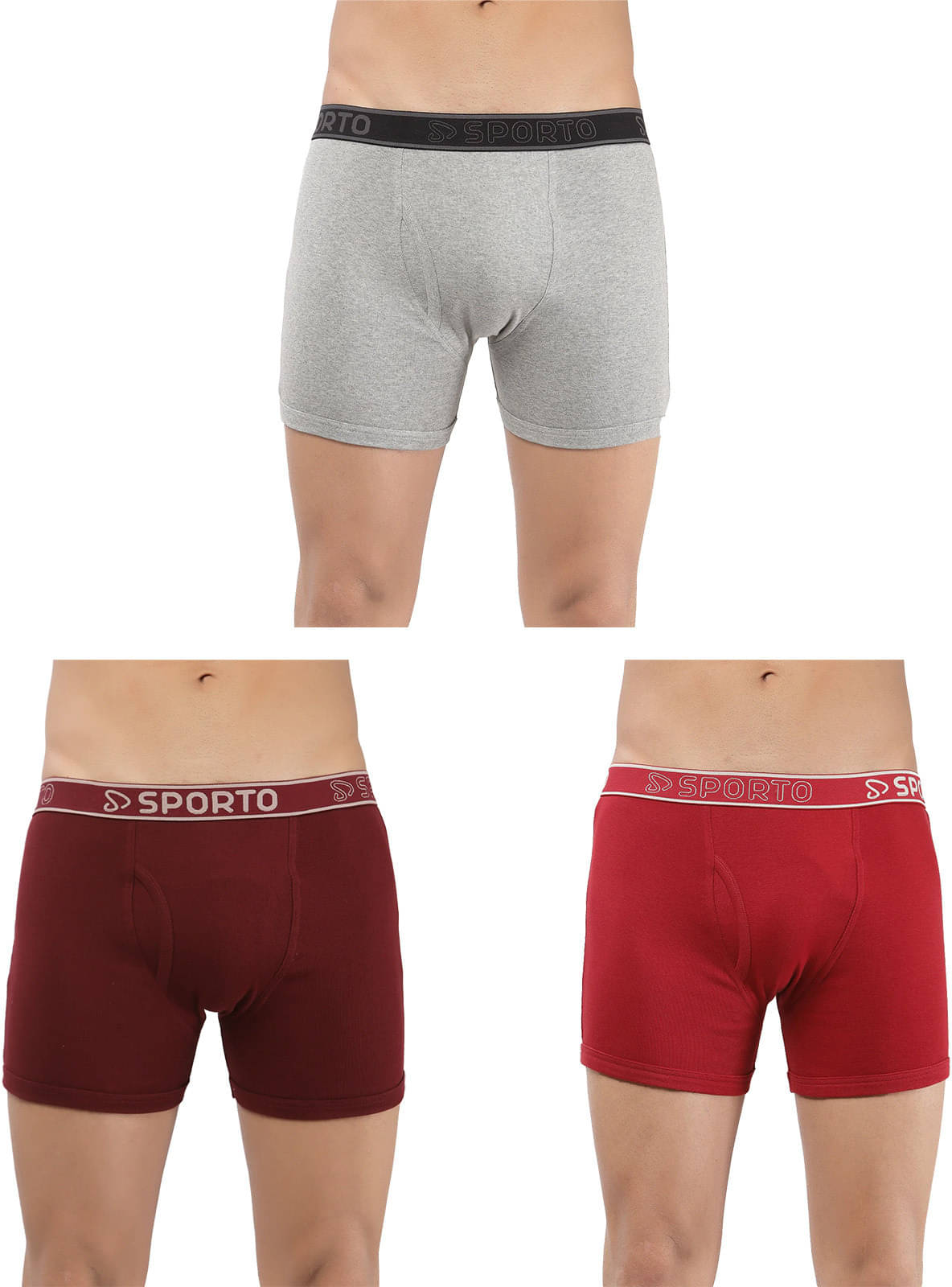     			Amul comfy Pack of 3 Cotton Trunks For Men's ( Multicolor )