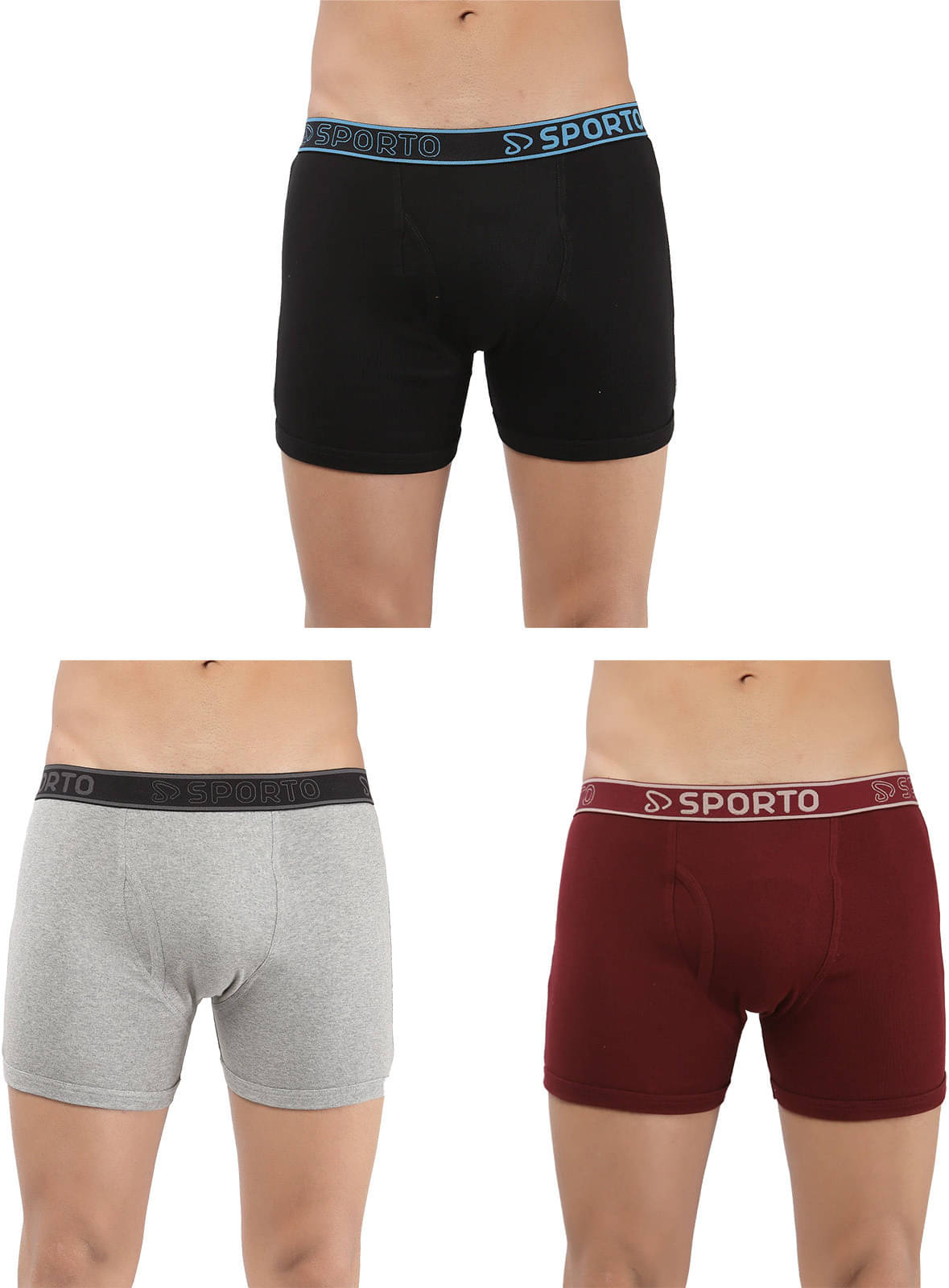     			Amul comfy Pack of 3 Cotton Trunks For Men's ( Multicolor )