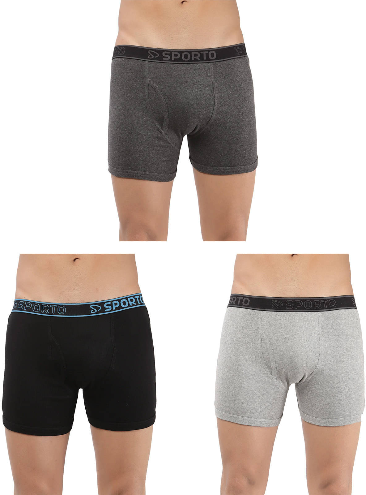     			Amul comfy Pack of 3 Cotton Trunks For Men's ( Multicolor )