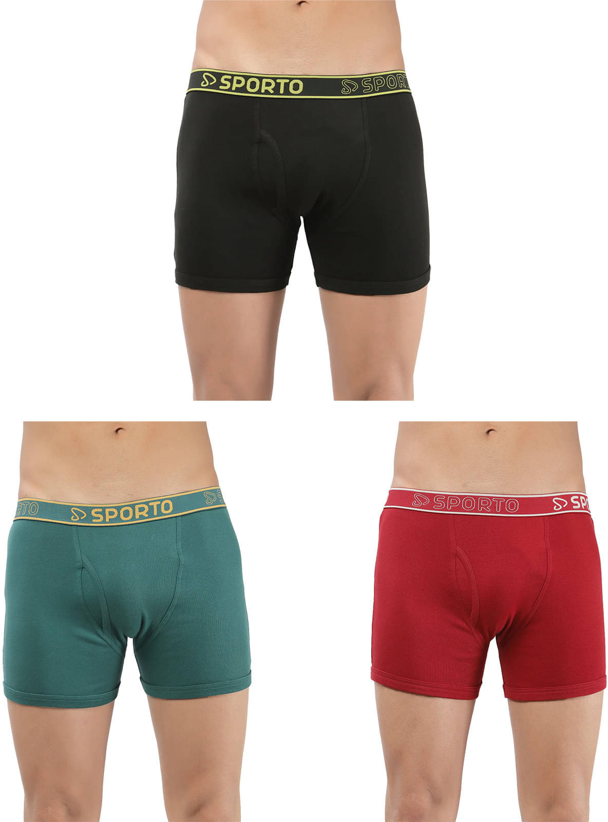     			Amul comfy Pack of 3 Cotton Trunks For Men's ( Multicolor )