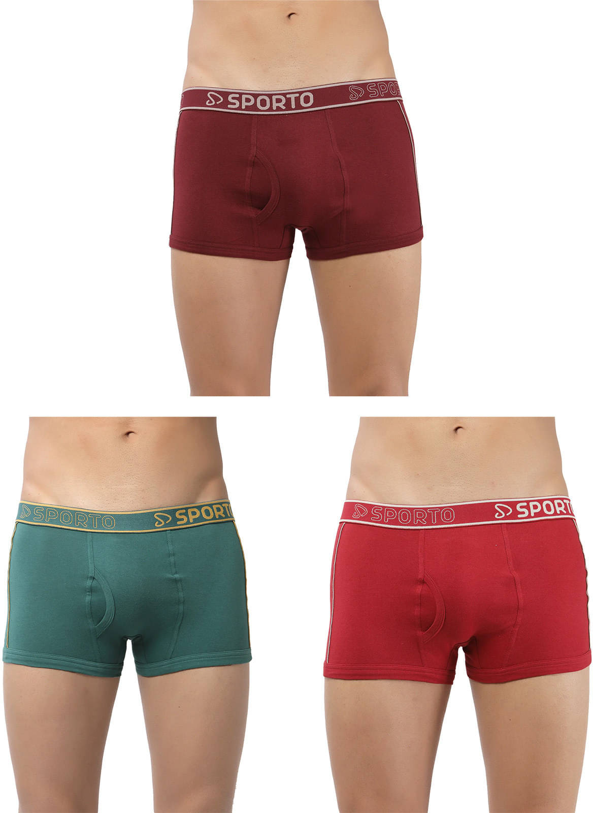 Amul comfy Pack of 3 Cotton Trunks For Men's ( Multicolor ) Amul comfy Pack of 3 Cotton Trunks For Men's ( Multicolor )