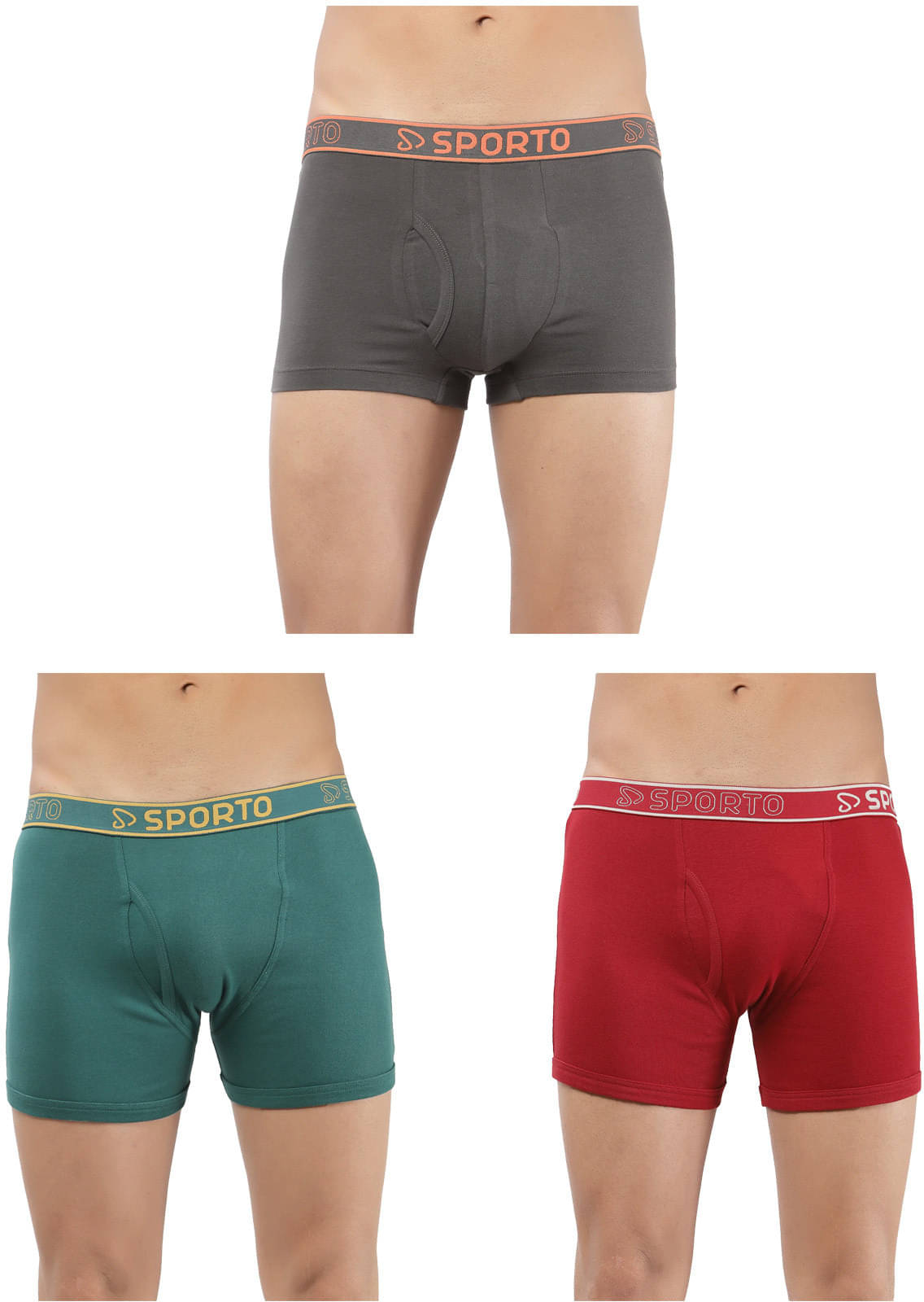 Amul comfy Pack of 3 Cotton Trunks For Men's ( Multicolor )     			Amul comfy Pack of 3 Cotton Trunks For Men's ( Multicolor )