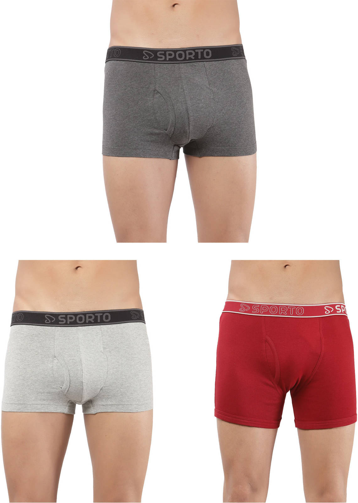 Amul comfy Pack of 3 Cotton Trunks For Men's ( Multicolor )     			Amul comfy Pack of 3 Cotton Trunks For Men's ( Multicolor )