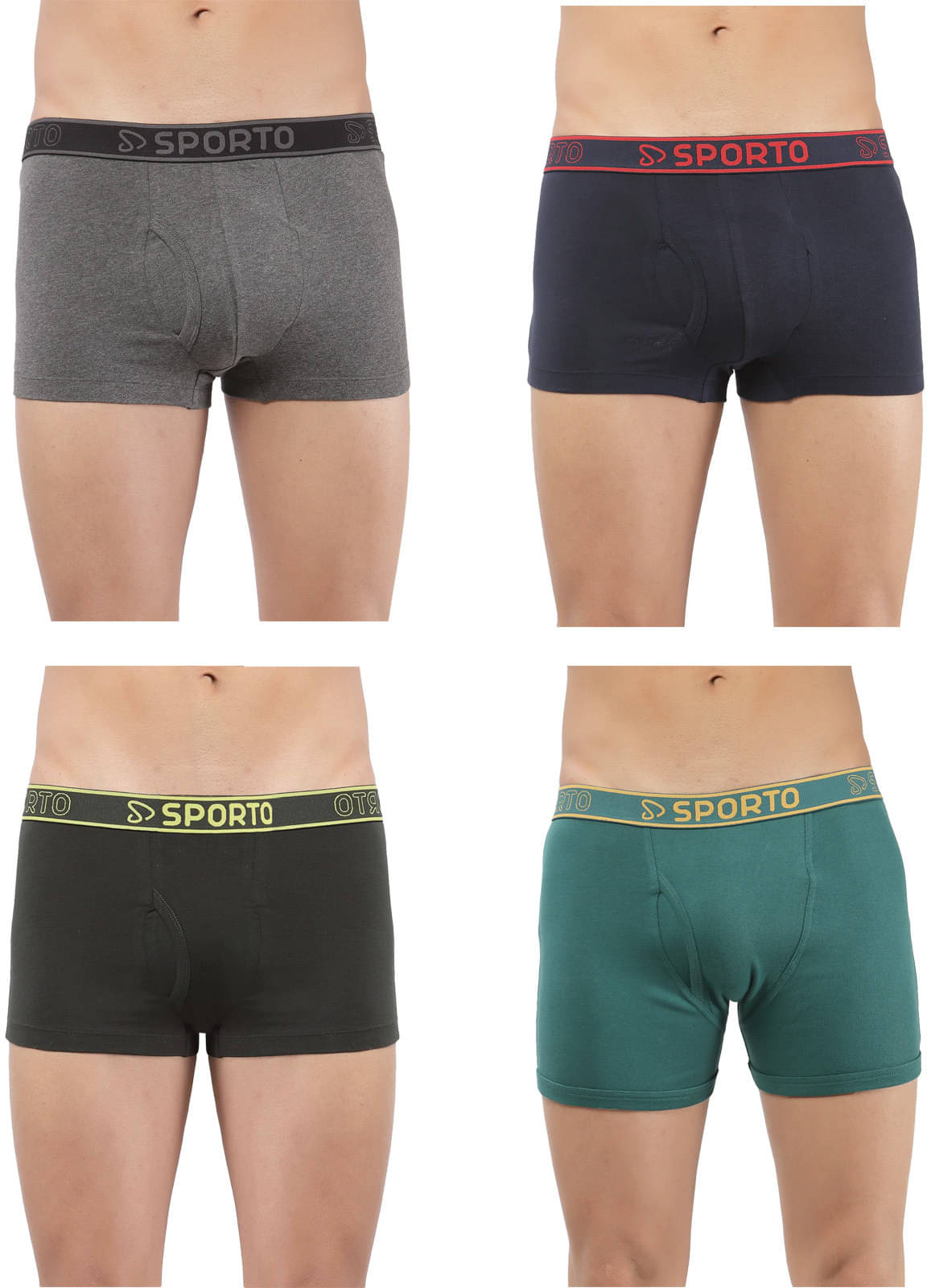 Amul comfy Pack of 4 Cotton Trunks For Men's ( Multicolor ) Amul comfy Pack of 4 Cotton Trunks For Men's ( Multicolor )