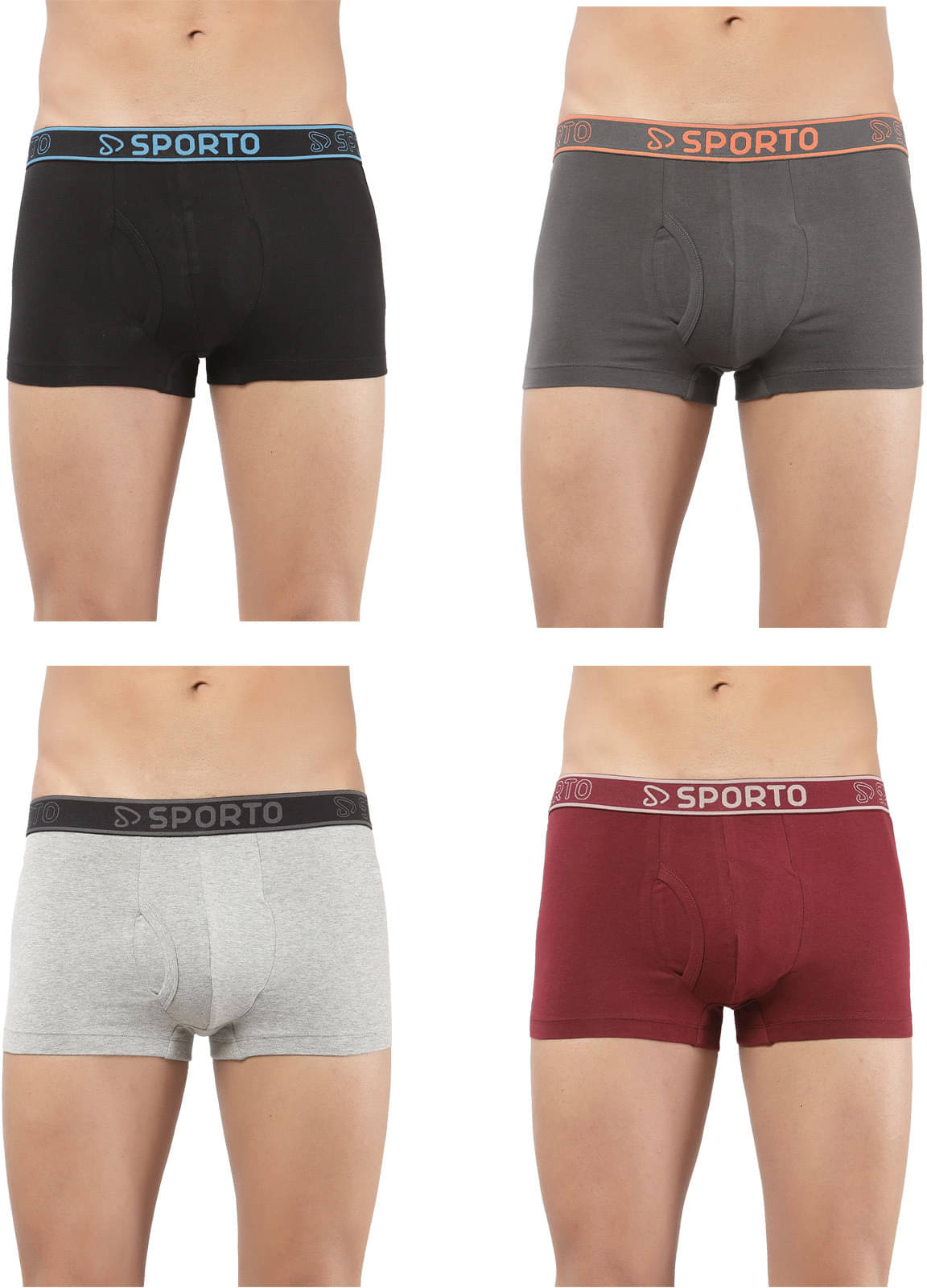 Amul comfy Pack of 4 Cotton Trunks For Men's ( Multicolor )     			Amul comfy Pack of 4 Cotton Trunks For Men's ( Multicolor )