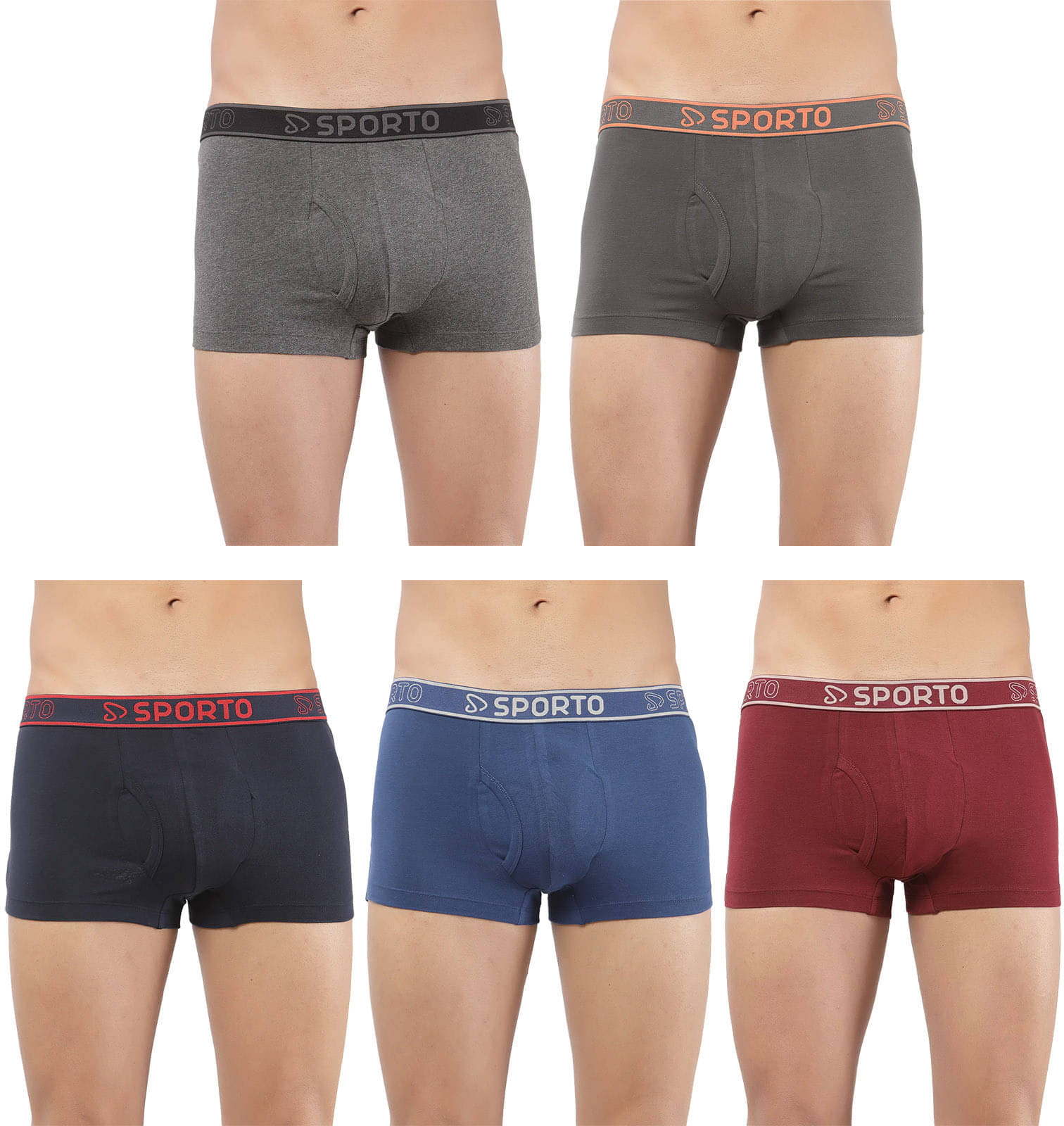 Amul comfy Pack of 5 Cotton Trunks For Men's ( Multicolor ) Amul comfy Pack of 5 Cotton Trunks For Men's ( Multicolor )