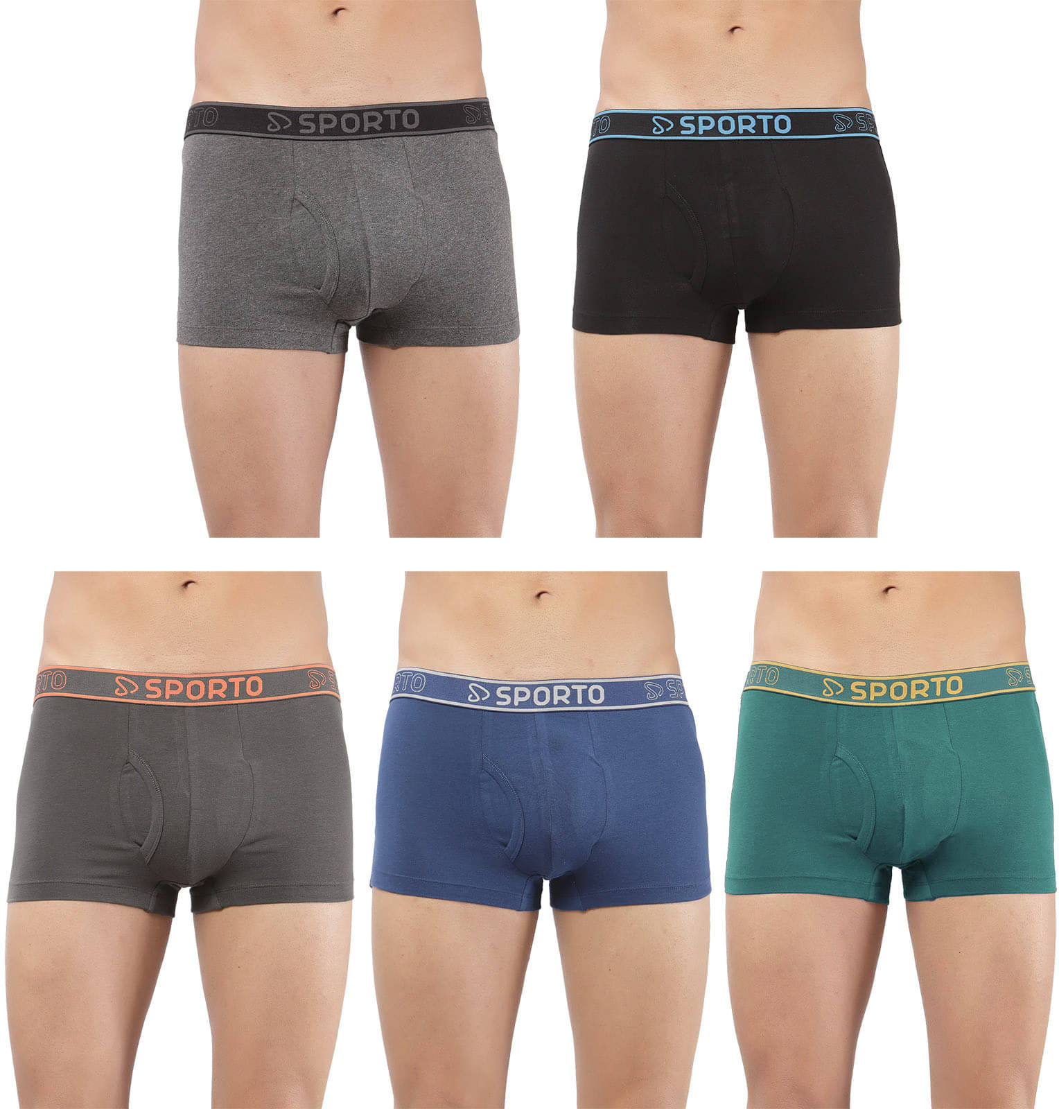 Amul comfy Pack of 5 Cotton Trunks For Men's ( Multicolor ) Amul comfy Pack of 5 Cotton Trunks For Men's ( Multicolor )