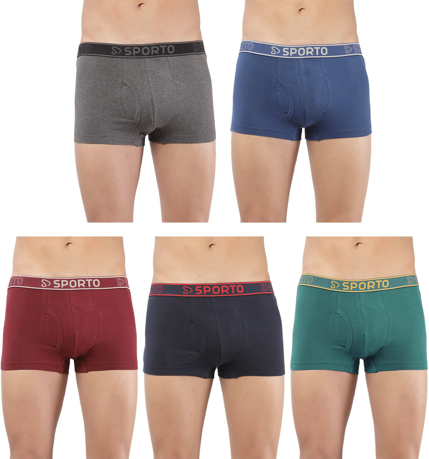 Amul comfy Pack of 5 Cotton Trunks For Men's ( Multicolor ) Amul comfy Pack of 5 Cotton Trunks For Men's ( Multicolor )