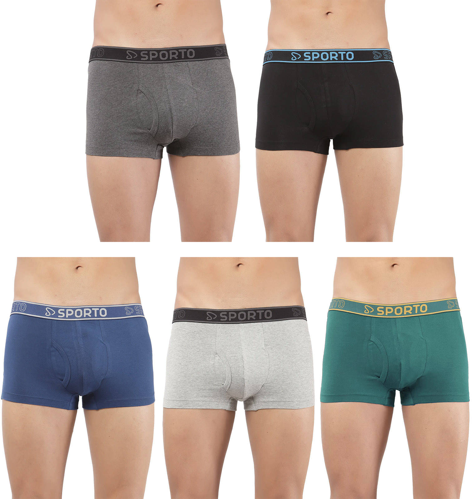 Amul comfy Pack of 5 Cotton Trunks For Men's ( Multicolor ) Amul comfy Pack of 5 Cotton Trunks For Men's ( Multicolor )