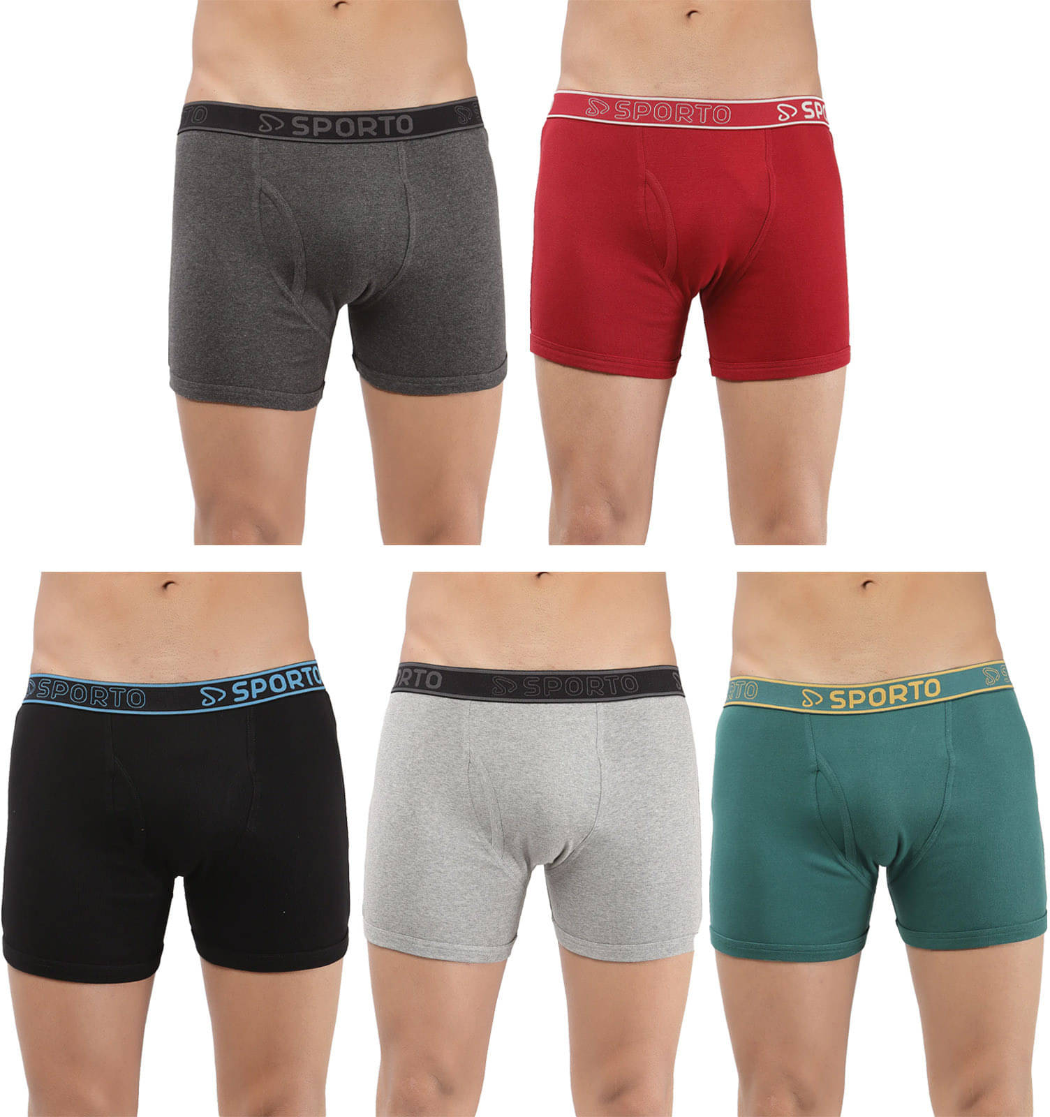 Amul comfy Pack of 5 Cotton Trunks For Men's ( Multicolor ) Amul comfy Pack of 5 Cotton Trunks For Men's ( Multicolor )
