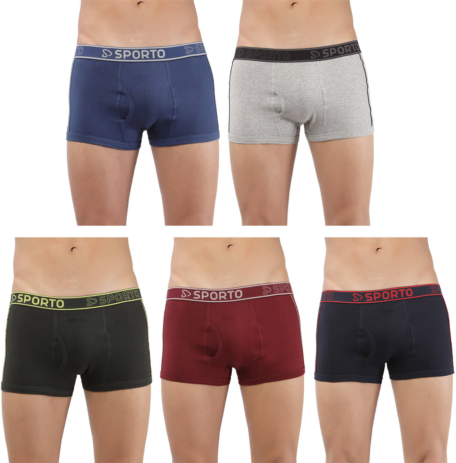 Amul comfy Pack of 5 Cotton Trunks For Men's ( Multicolor ) Amul comfy Pack of 5 Cotton Trunks For Men's ( Multicolor )