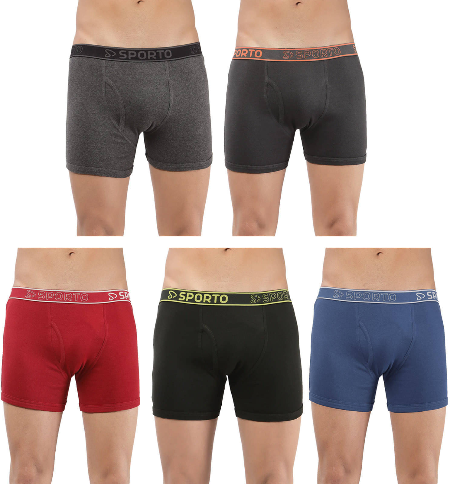 Amul comfy Pack of 5 Cotton Trunks For Men's ( Multicolor ) Amul comfy Pack of 5 Cotton Trunks For Men's ( Multicolor )