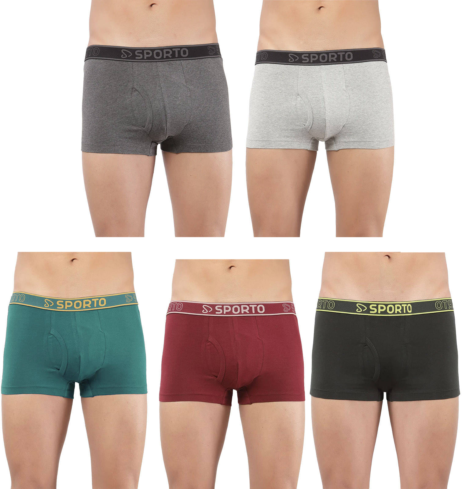 Amul comfy Pack of 5 Cotton Trunks For Men's ( Multicolor ) Amul comfy Pack of 5 Cotton Trunks For Men's ( Multicolor )