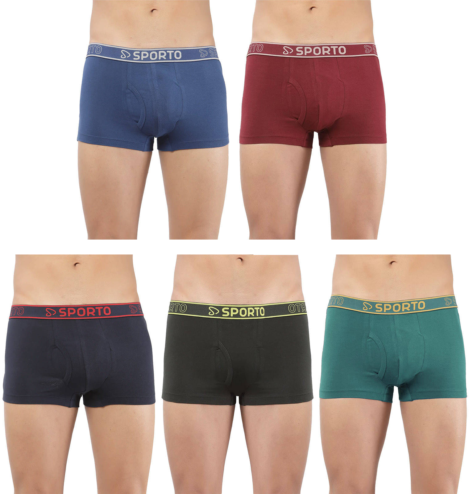 Amul comfy Pack of 5 Cotton Trunks For Men's ( Multicolor ) Amul comfy Pack of 5 Cotton Trunks For Men's ( Multicolor )