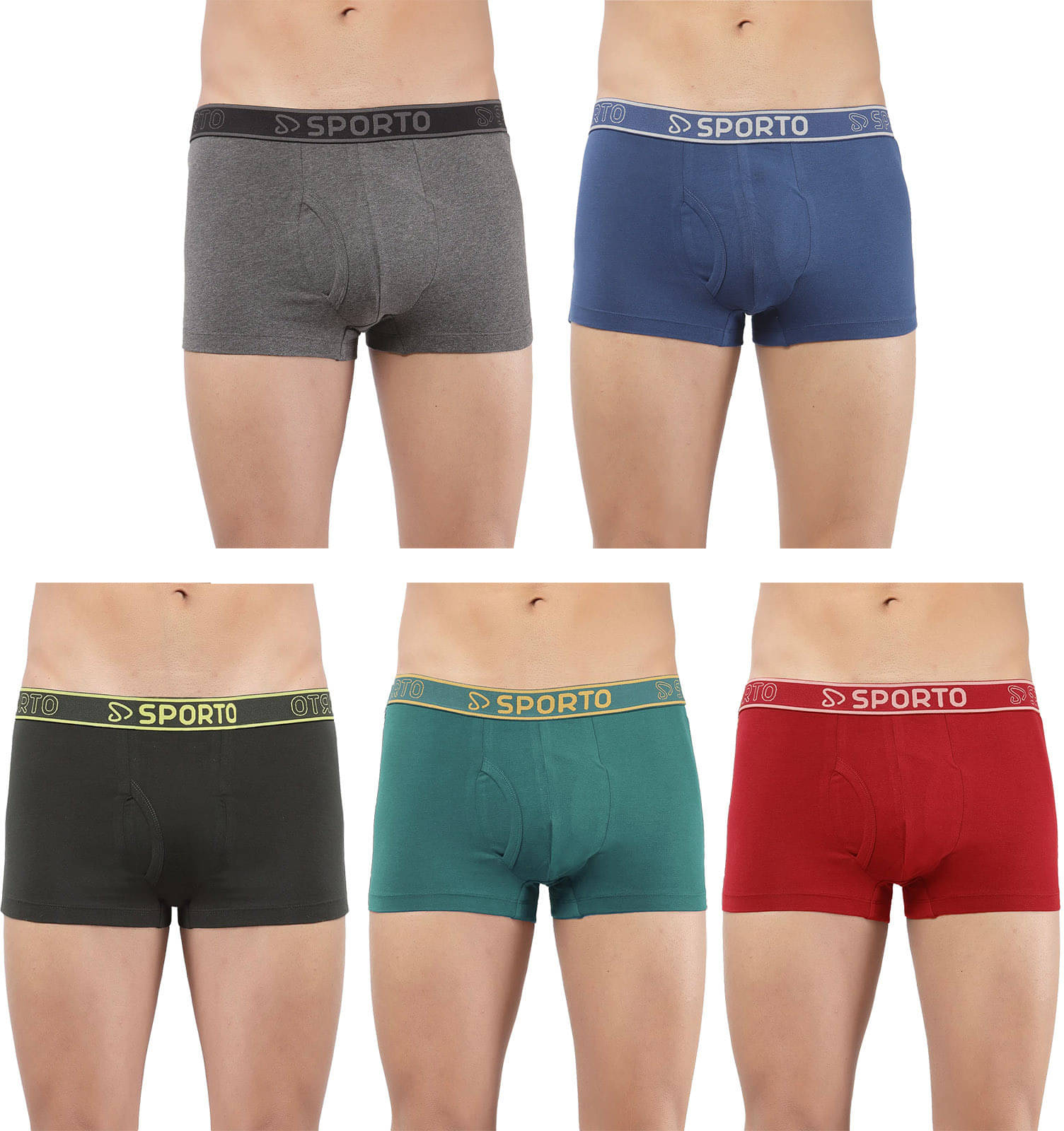 Amul comfy Pack of 5 Cotton Trunks For Men's ( Multicolor ) Amul comfy Pack of 5 Cotton Trunks For Men's ( Multicolor )