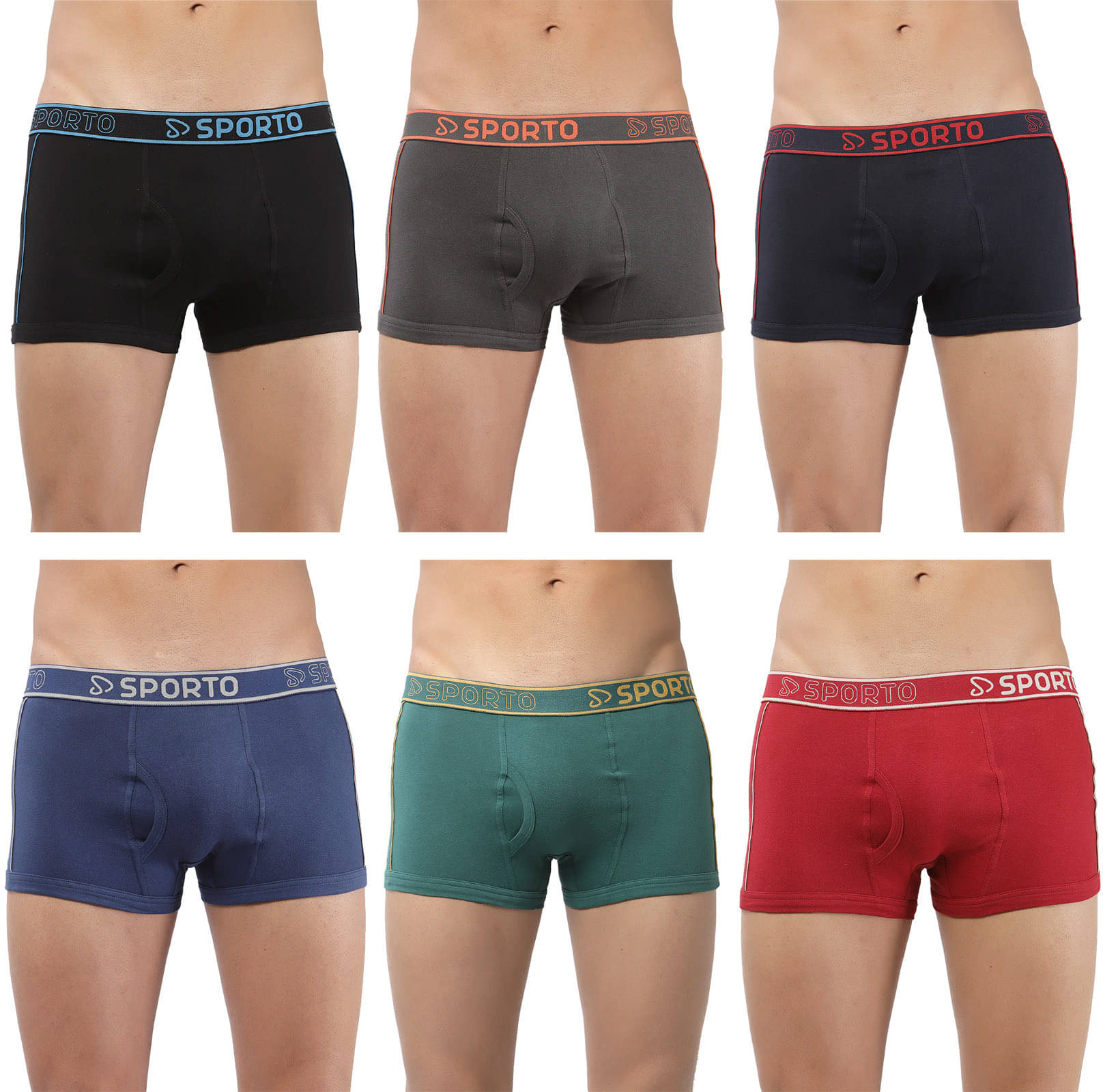 Amul comfy Pack of 6 Cotton Trunks For Men's ( Multicolor ) Amul comfy Pack of 6 Cotton Trunks For Men's ( Multicolor )