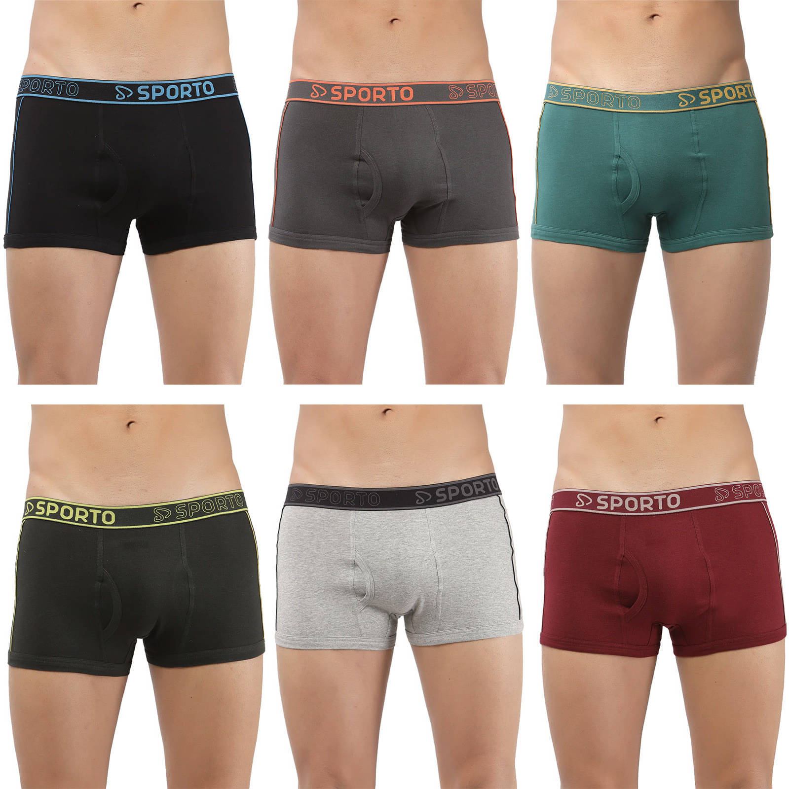 Amul comfy Pack of 6 Cotton Trunks For Men's ( Multicolor ) Amul comfy Pack of 6 Cotton Trunks For Men's ( Multicolor )