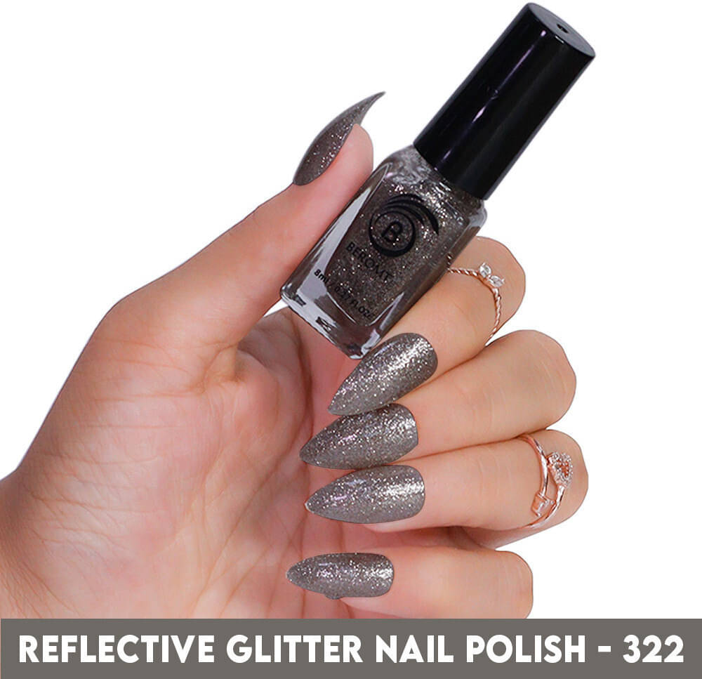     			BEROMT Silver Nail Polish 15 ( Pack of 1 )