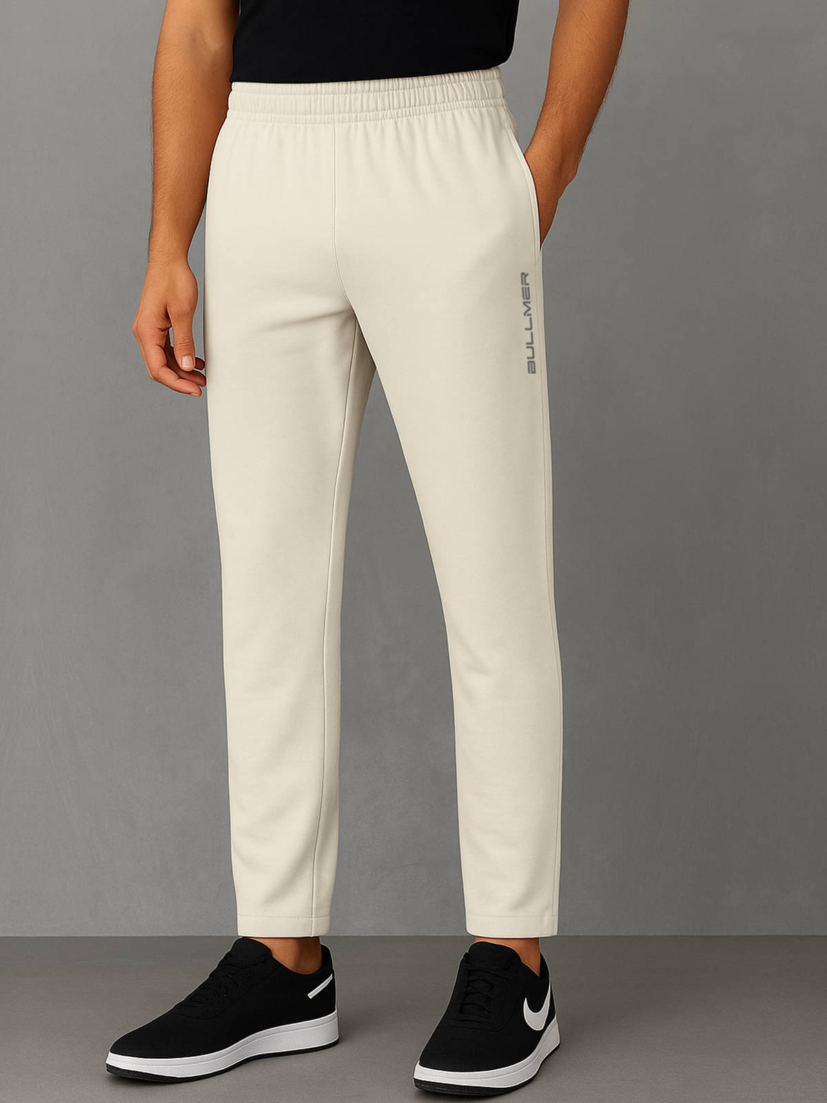     			BULLMER Beige Cotton Blend Men's Trackpants ( Pack of 1 )