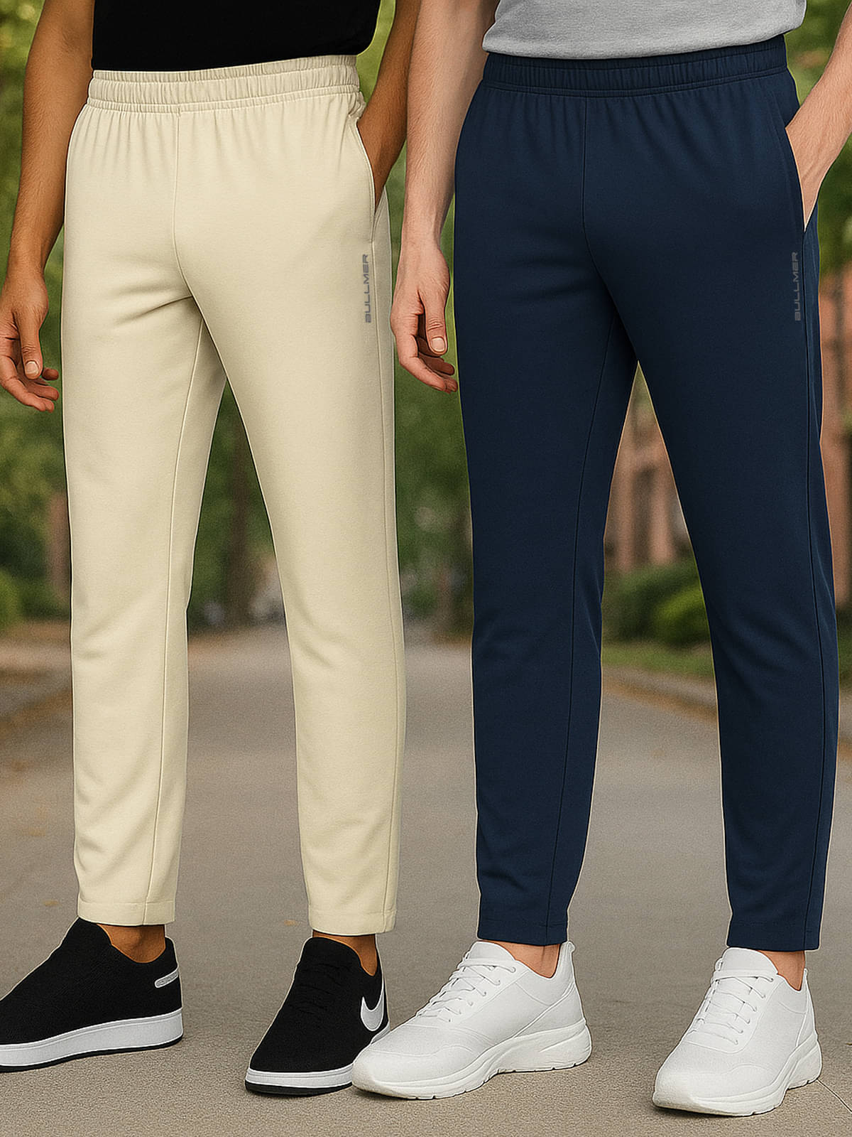     			BULLMER Multicolor 1 Cotton Blend Men's Trackpants ( Pack of 2 )