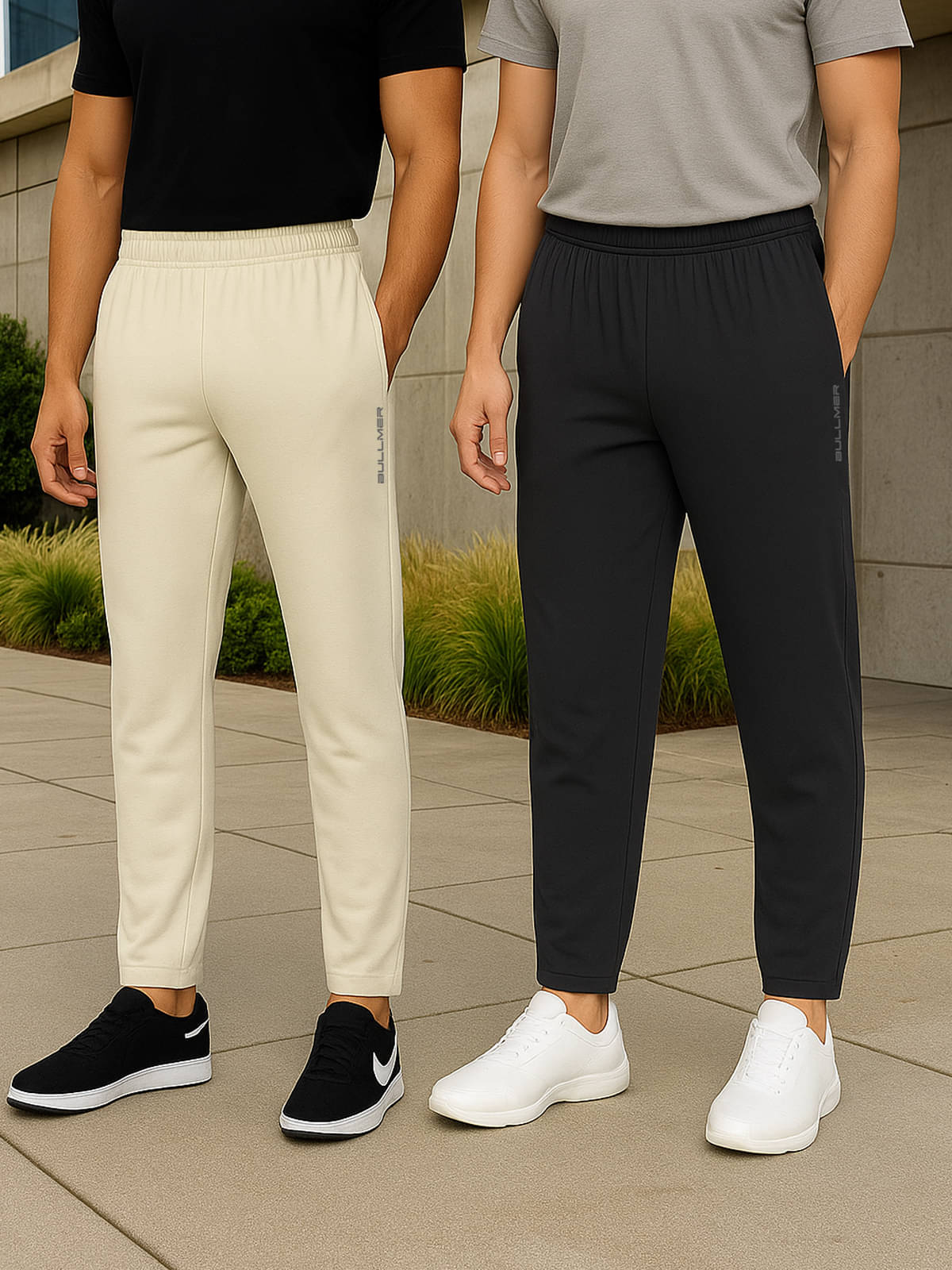     			BULLMER Multicolor 2 Cotton Blend Men's Trackpants ( Pack of 2 )