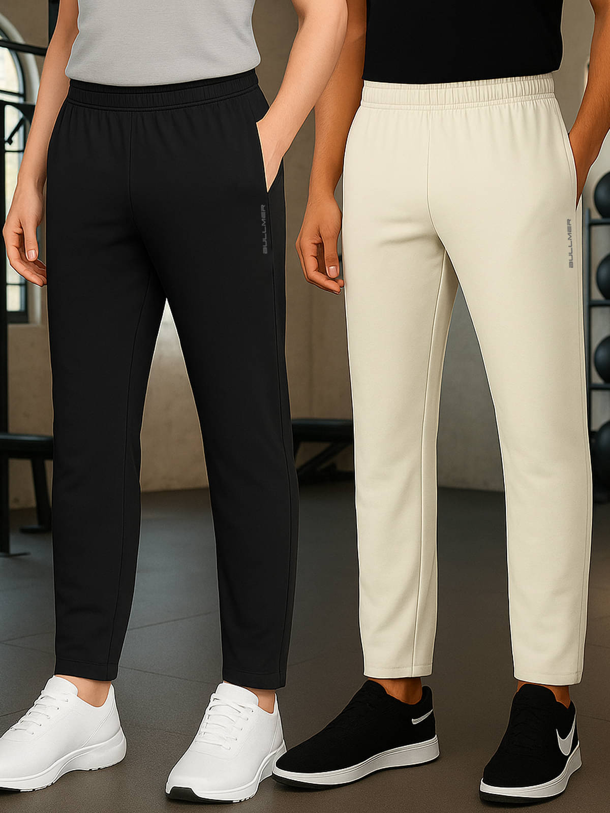     			BULLMER Multicolor 3 Cotton Blend Men's Trackpants ( Pack of 2 )