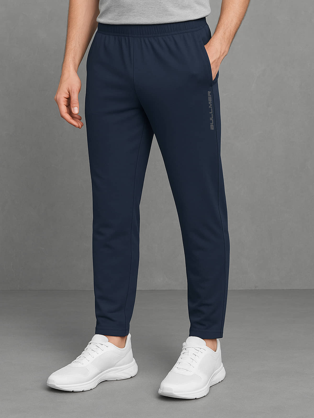 BULLMER Black Cotton Blend Men's Trackpants ( Pack of 1 ) - Track Pants | Buy online on ZillyBuy