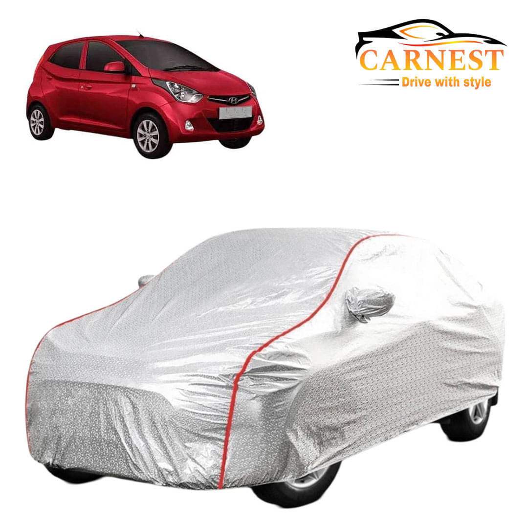     			CARNEST Car Body Cover for Hyundai Eon [2011-2012] With Mirror Pocket ( Pack of 1 ) , Silver