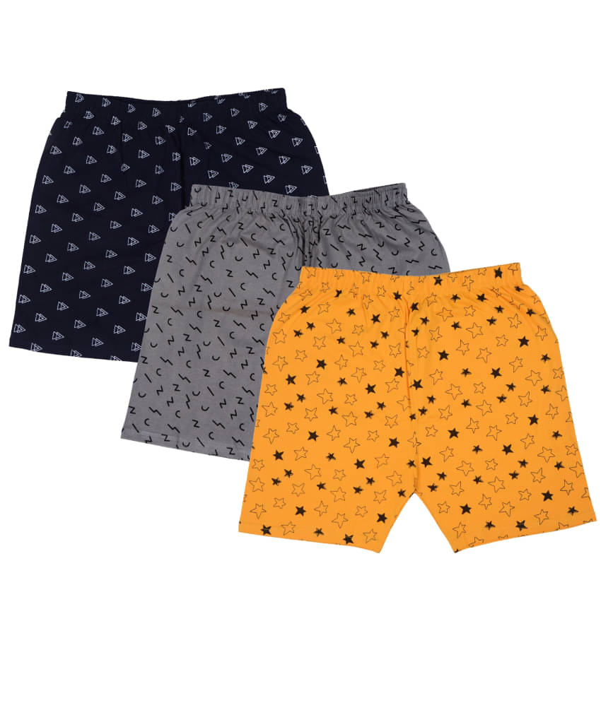     			Eye Water Pack of 3 Cotton Blend Shorts For Boys ( Multicolor )
