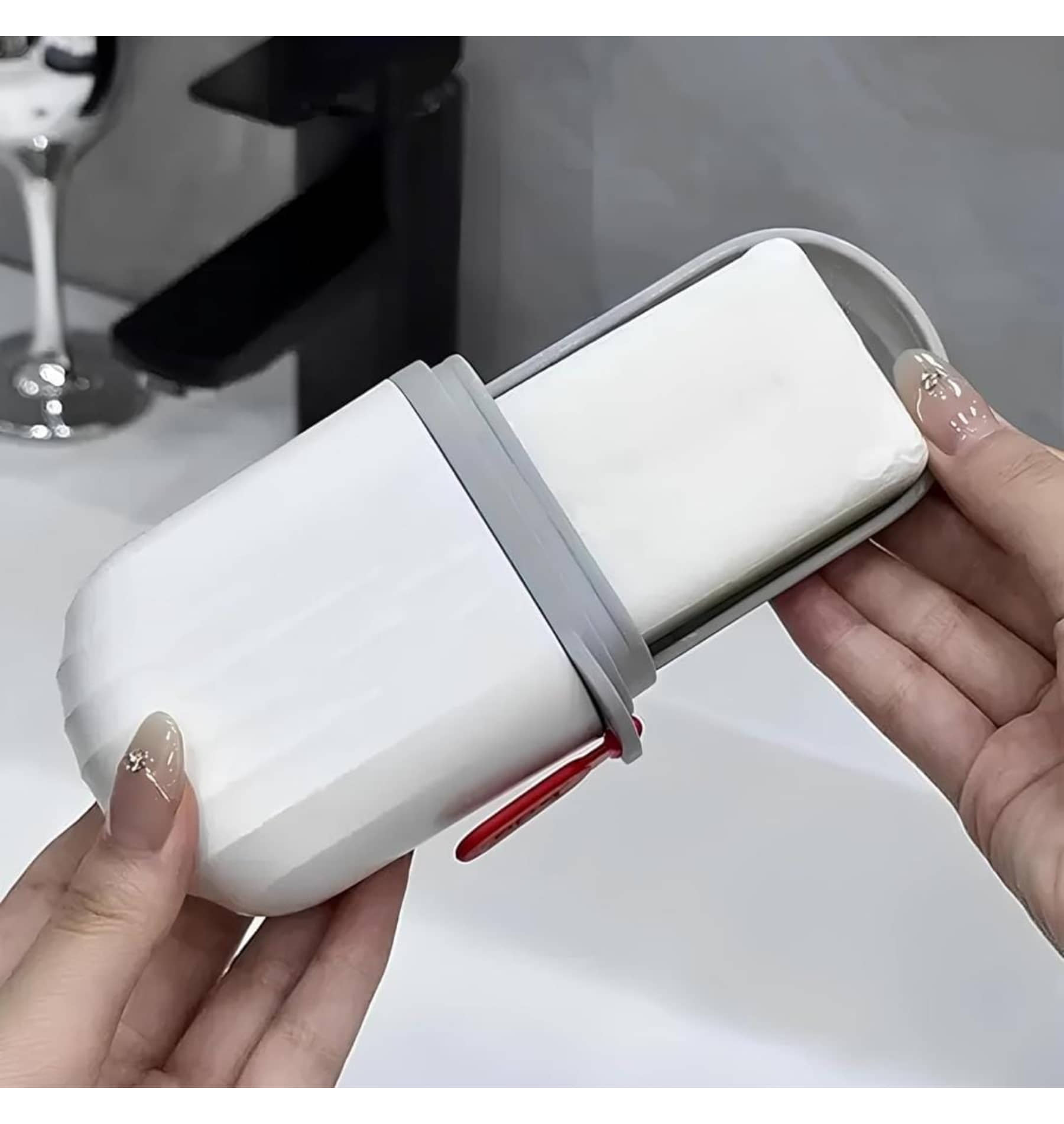 GMPex Best White Soap Case For Travel Portable Plastic Waterproof Soap Case