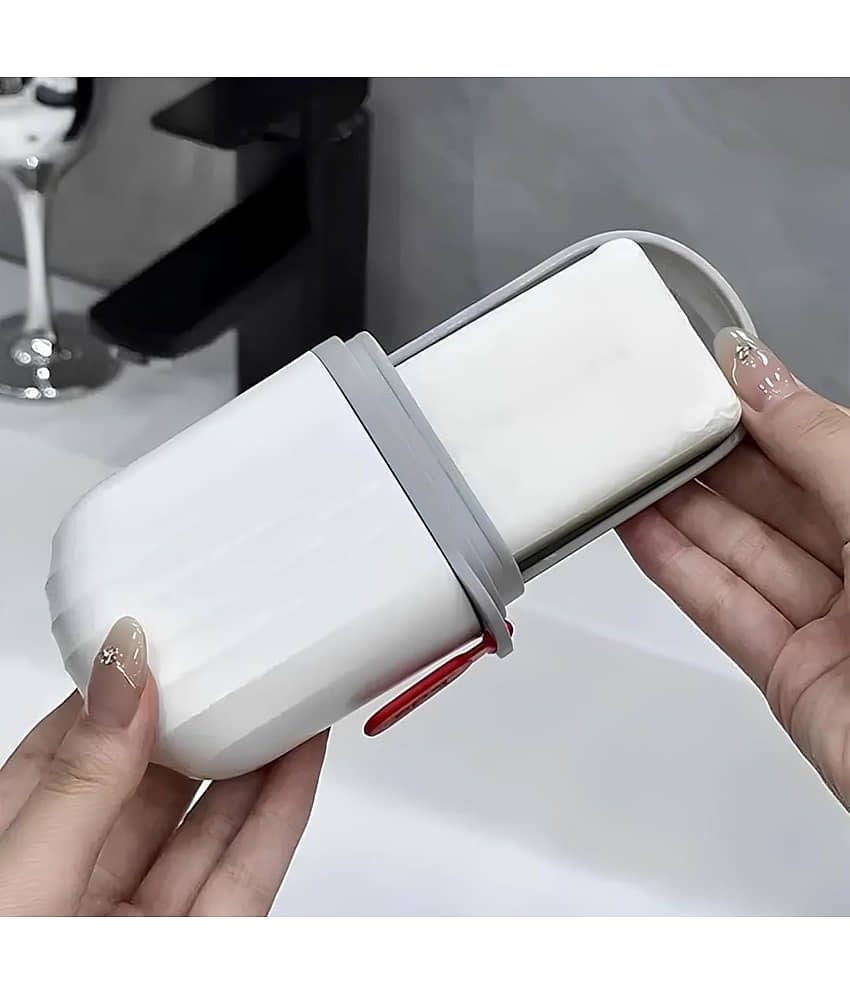 GMPex Best White Soap Case For Travel Portable Plastic Waterproof Soap Case