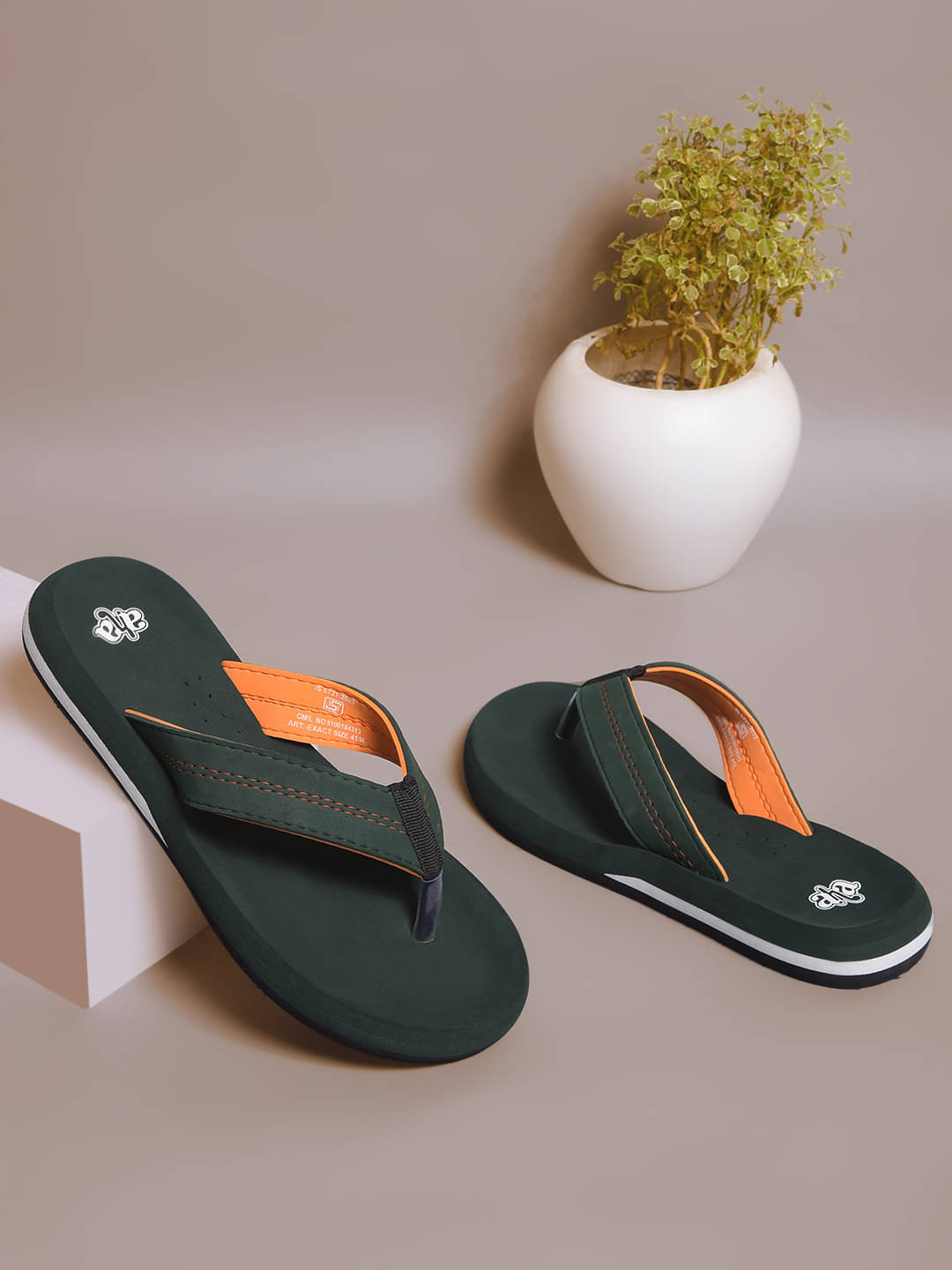    			Liberty Olive Men's Thong Flip Flop
