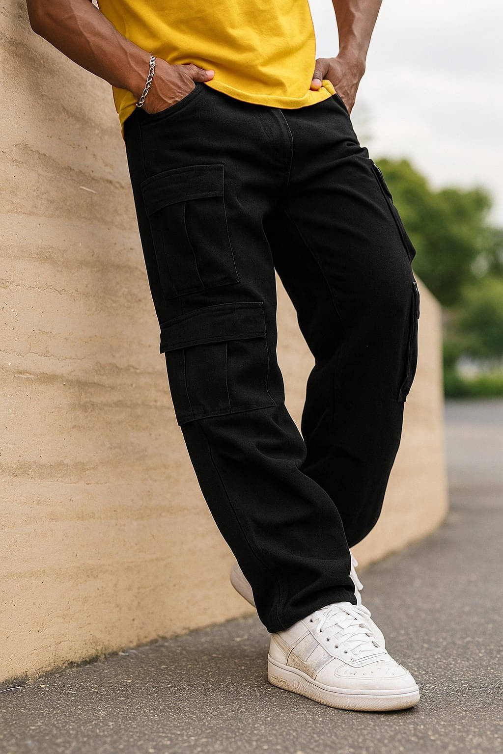    			Masterly Weft Straight Clean Look Men's Jeans - Black ( Pack of 1 )