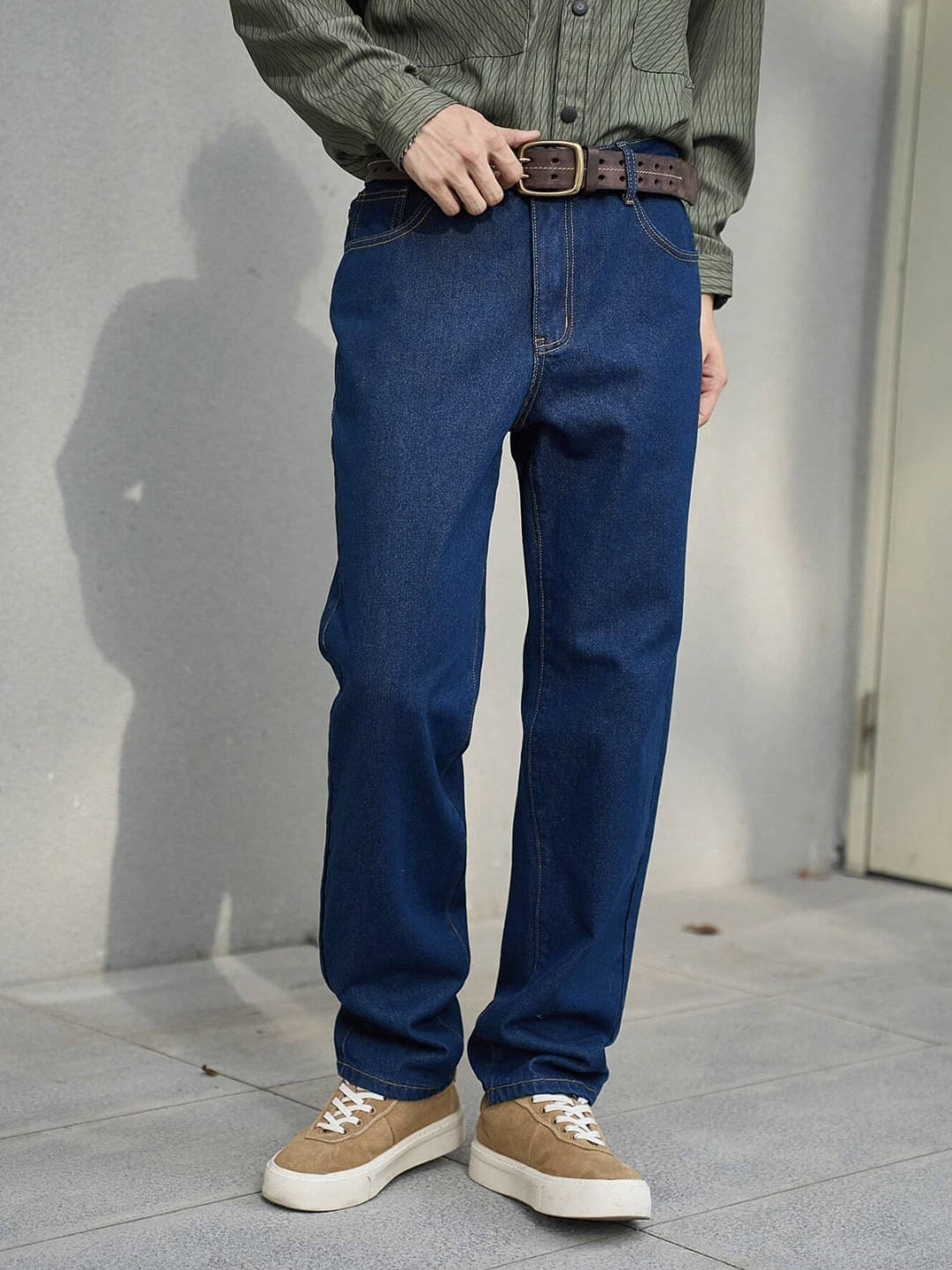     			Masterly Weft Straight Clean Look Men's Jeans - Dark Blue ( Pack of 1 )