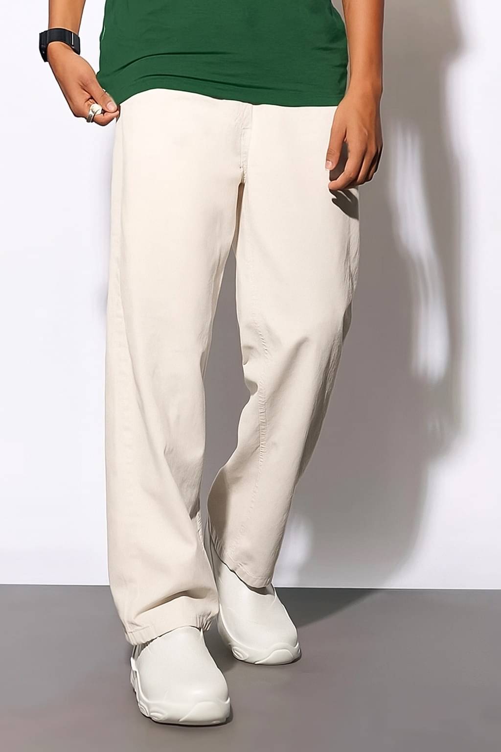     			Masterly Weft Straight Clean Look Men's Jeans - Cream ( Pack of 1 )